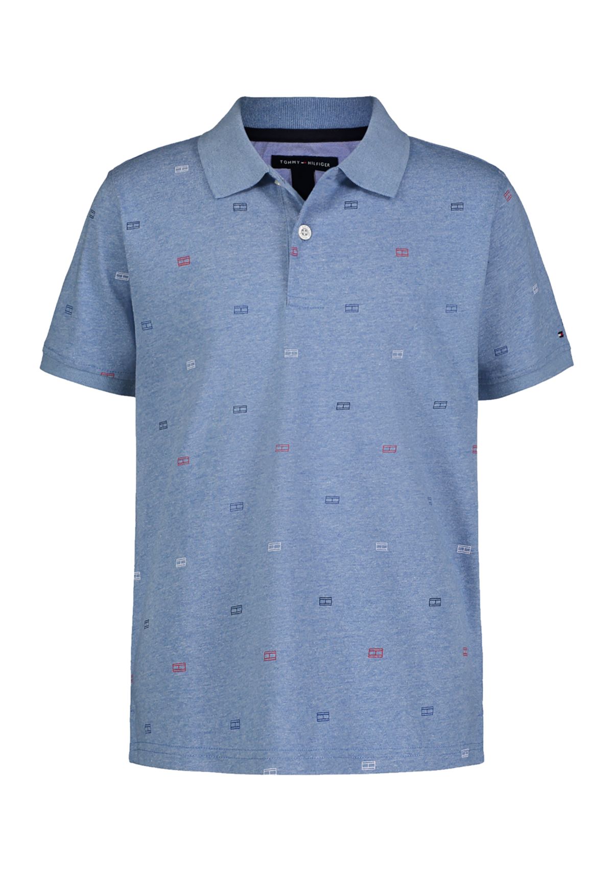 Boys 8-20 Flag Printed Polo Shirt