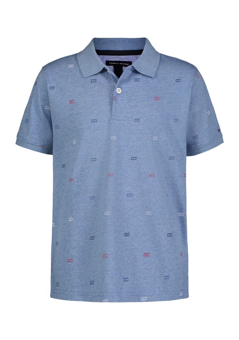 Boys 8-20 Flag Printed Polo Shirt