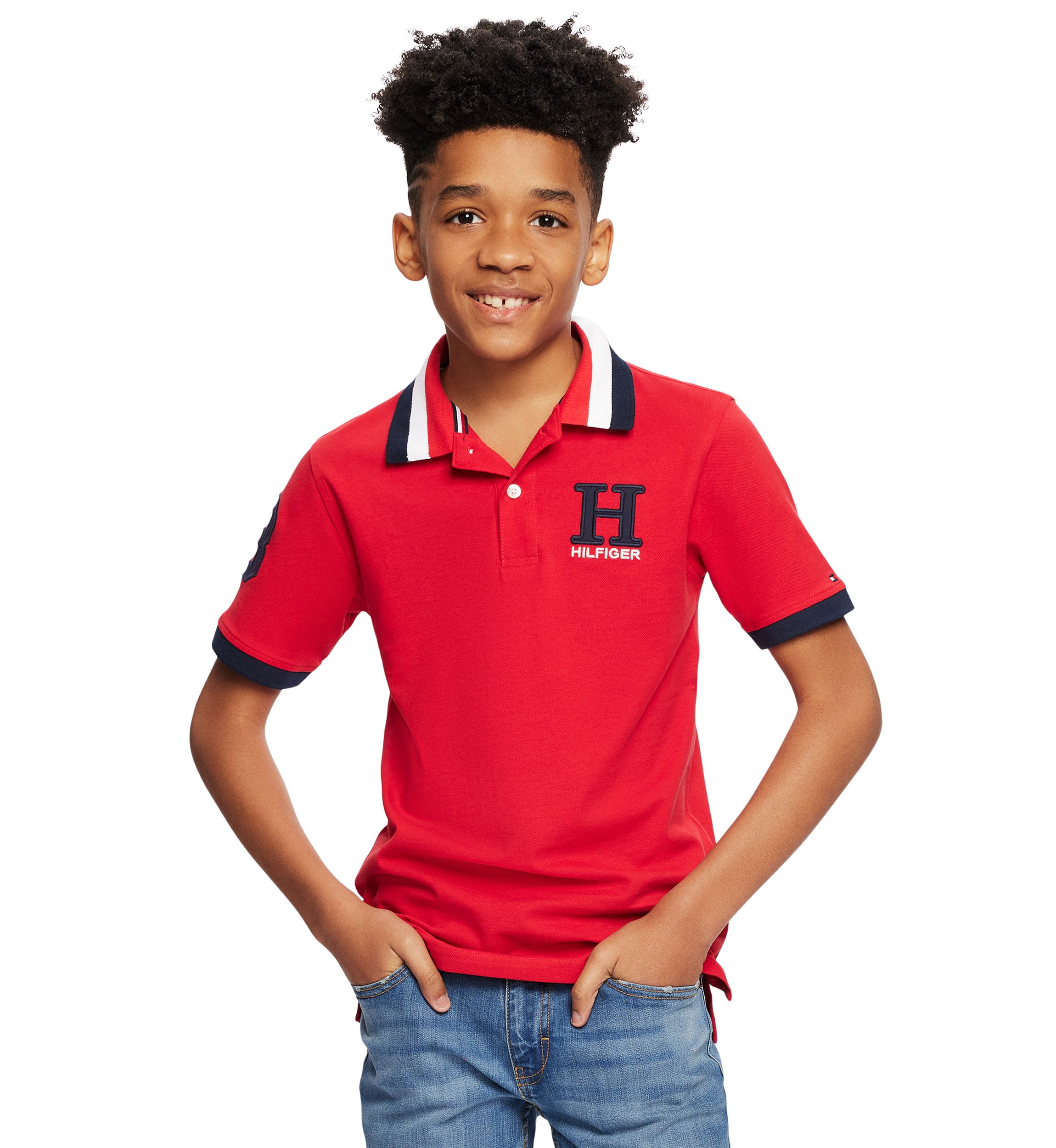 Boys 8-20 Script Logo Polo Shirt