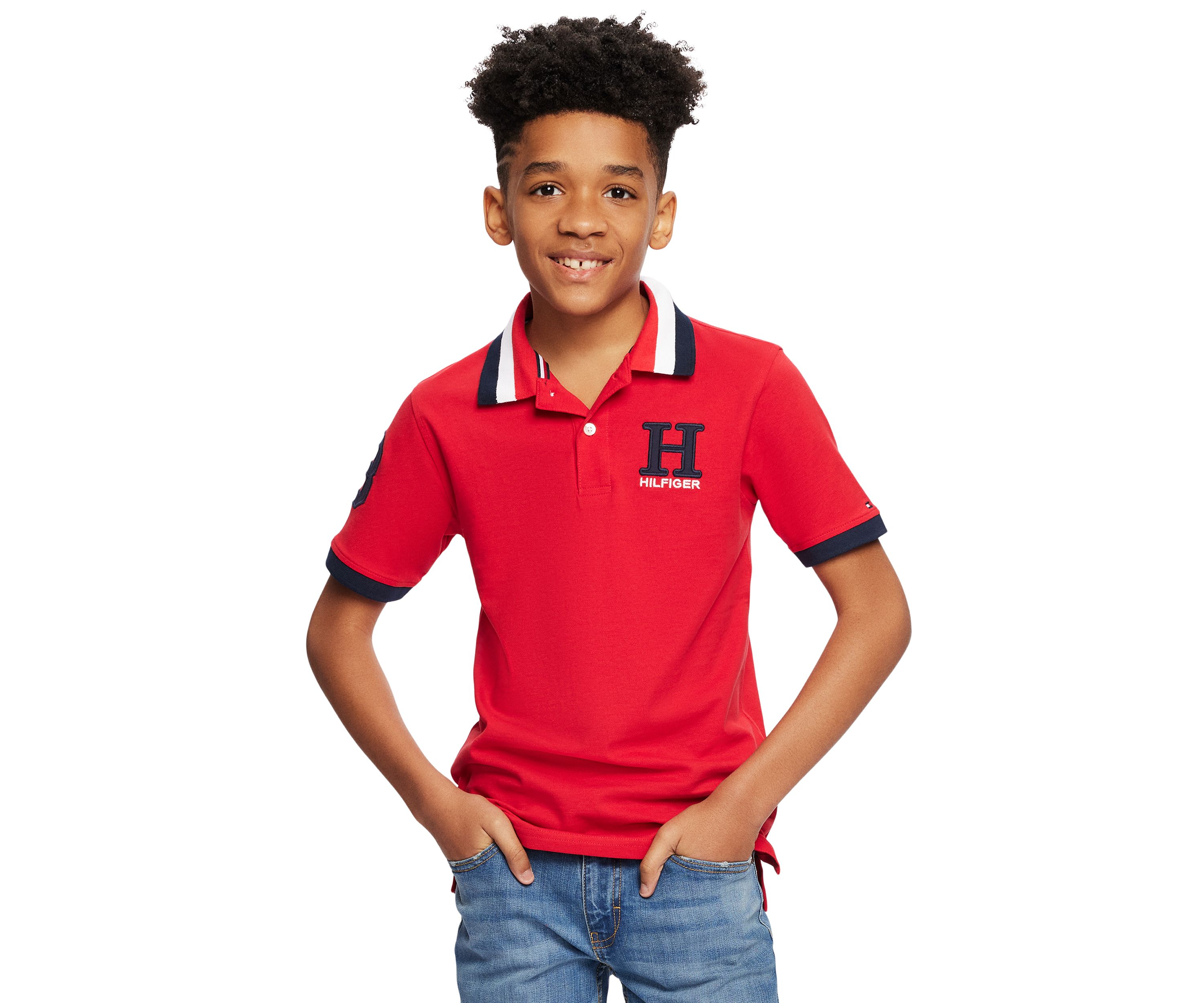 Boys 8-20 Script Logo Polo Shirt
