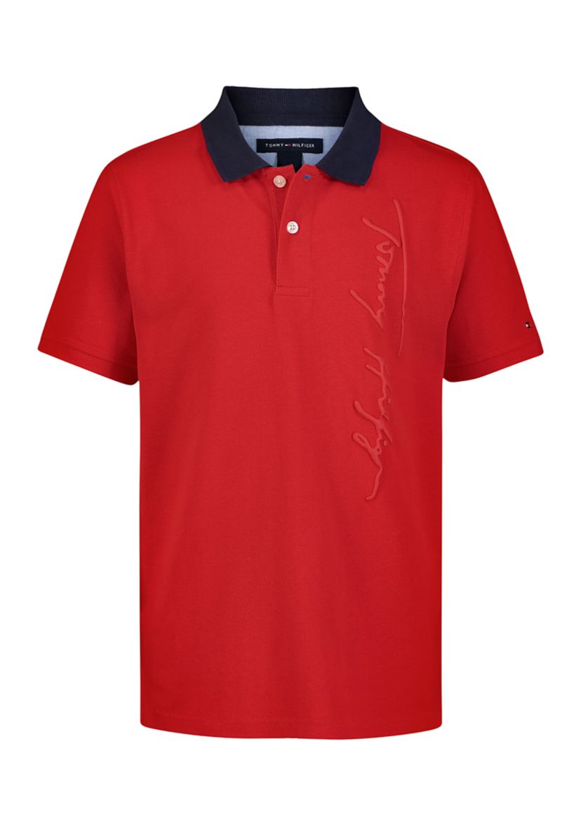 Boys 8-20 Script Logo Polo Shirt