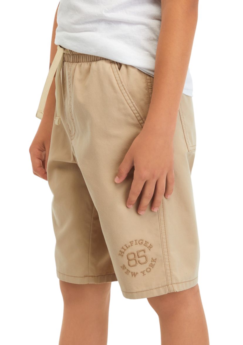 Boys 8-20 Raw Hem Pull On Shorts