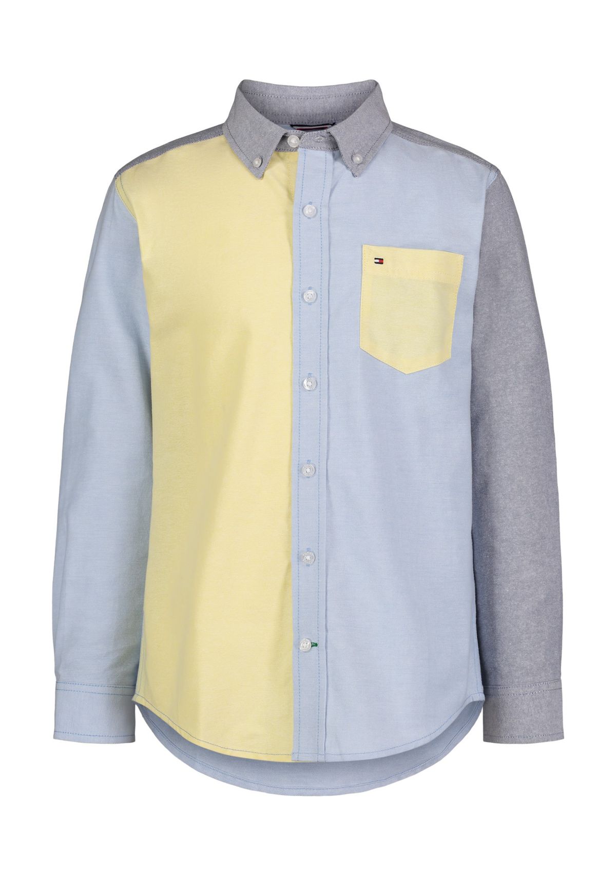 Boys 8-20 Quad Oxford Woven Button Down Shirt