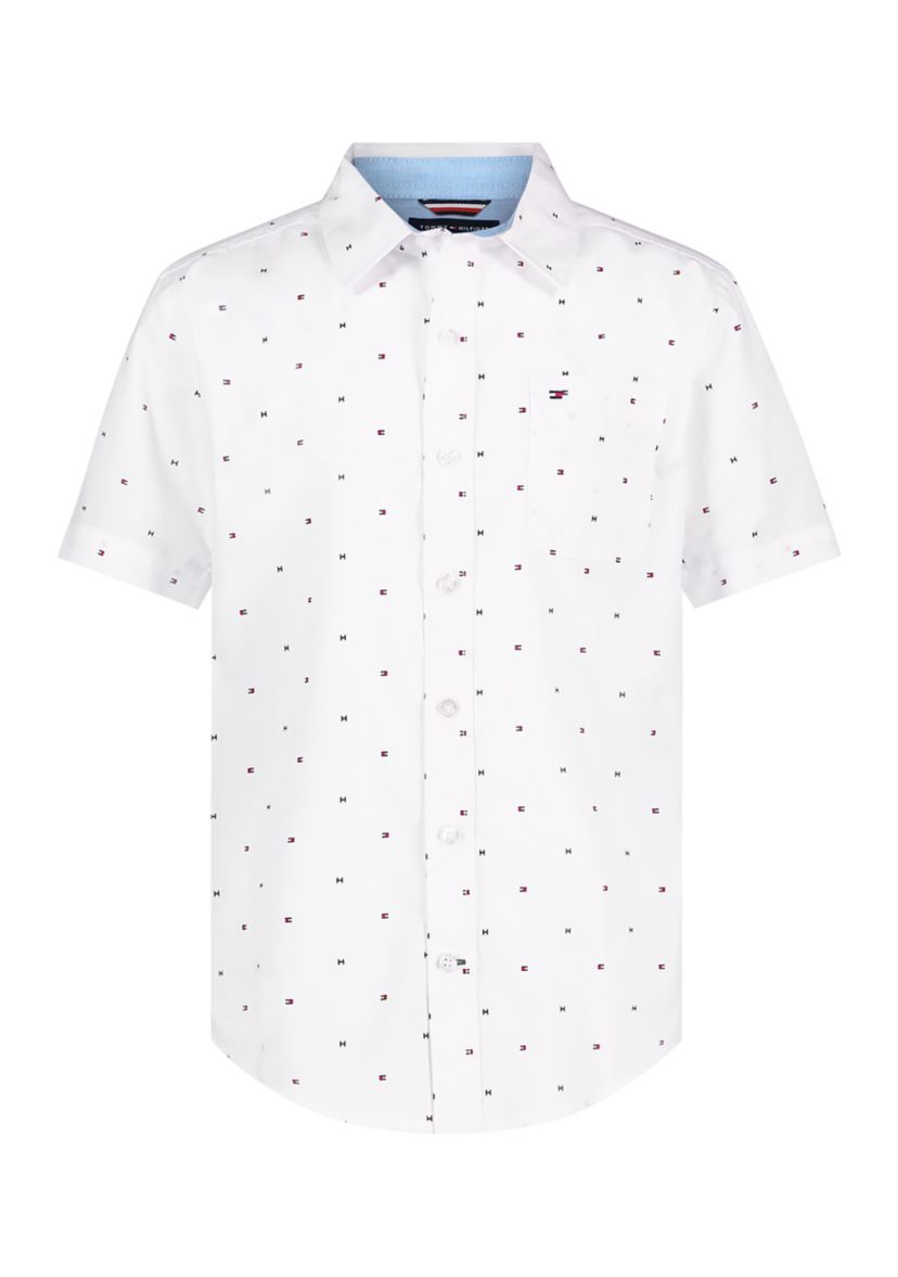 Boys 8-20 Flag Woven Shirt
