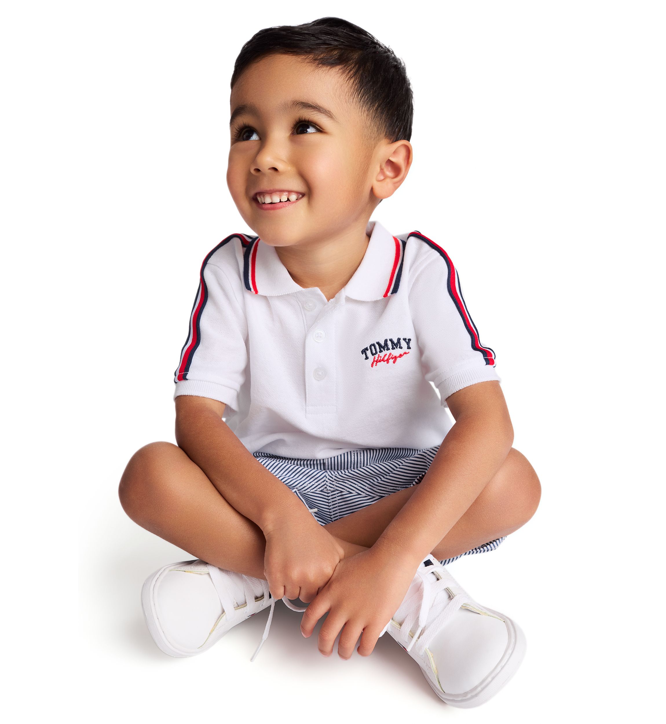 Boys 4-7 Polo Shirt and Stripe Shorts Set