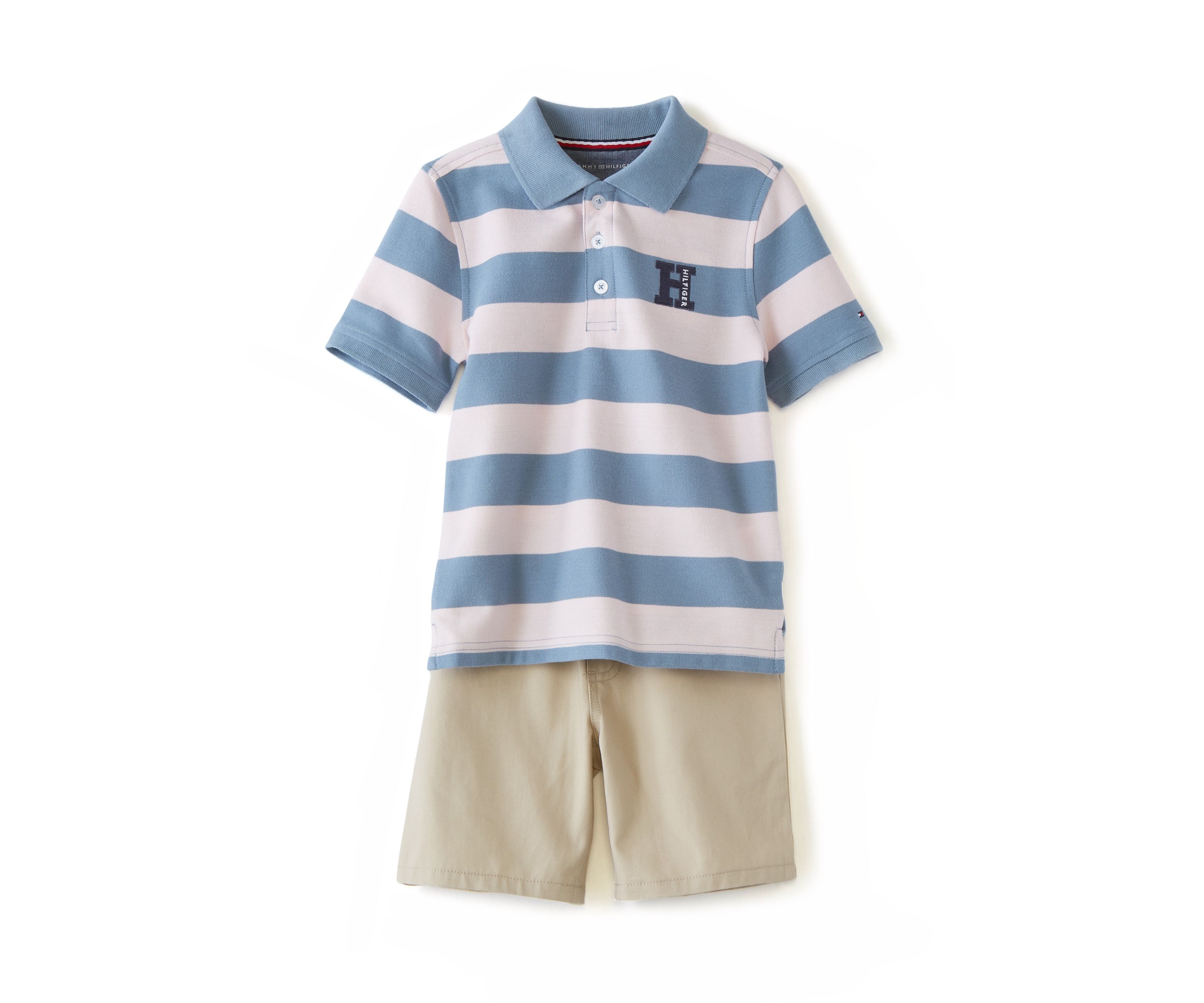 Boys 4-7 Striped Polo Set 
