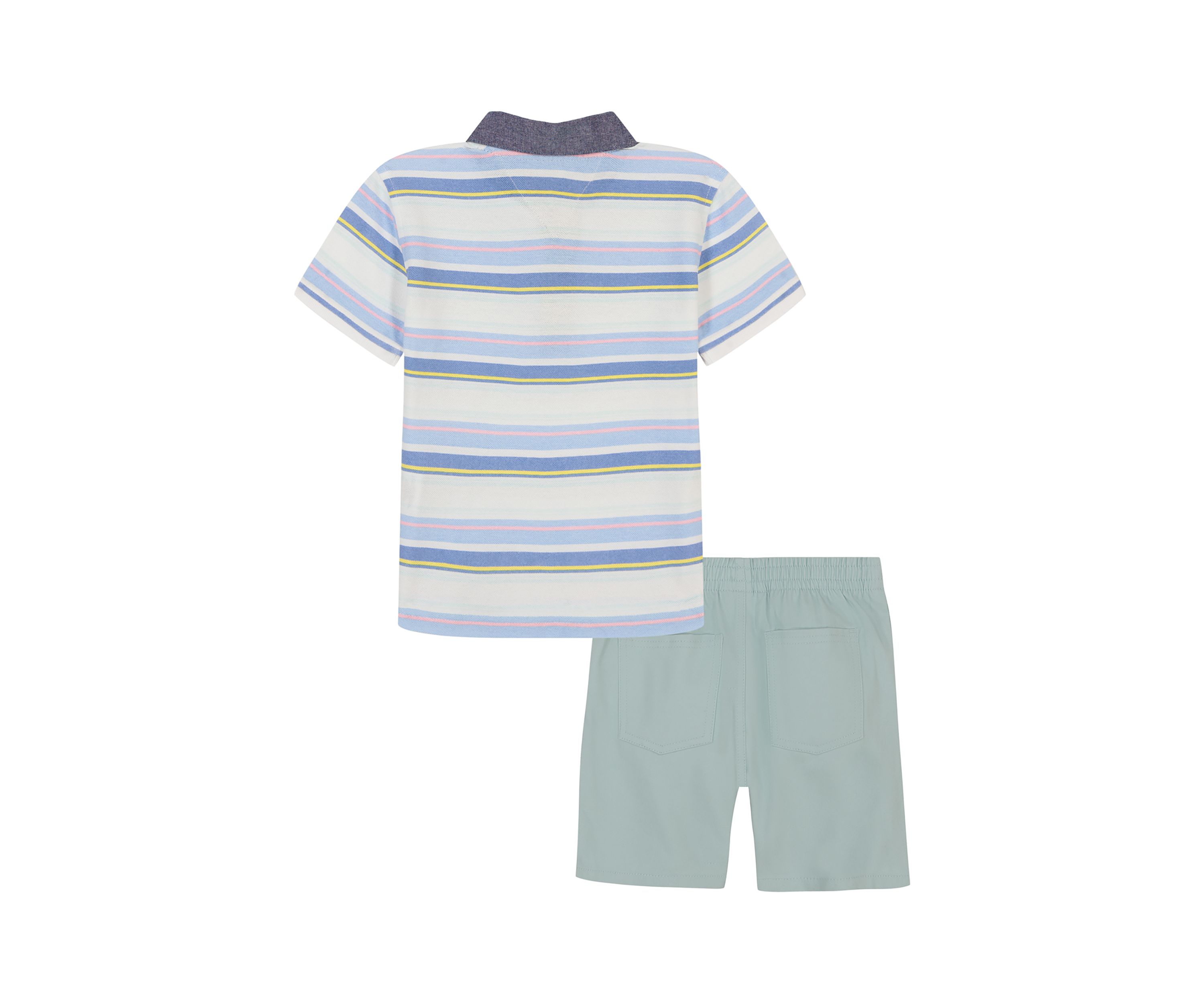 Boys 4-7 Stripe Polo Shirt and Shorts Set