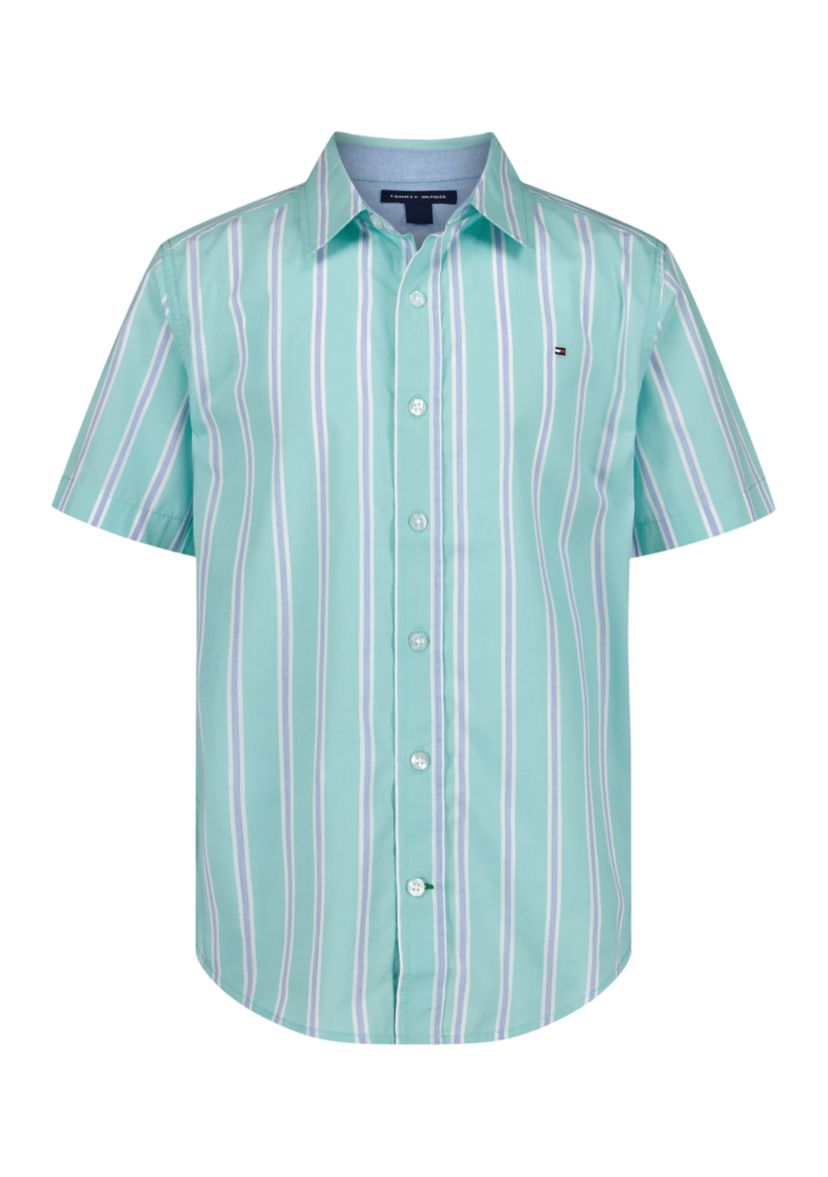 candy stripe dress shirt Made-in-Canada Light Blue Candy Stripe Spread Collar Dress Shirt