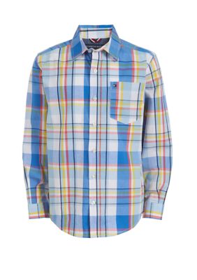 Tommy Hilfiger Boys 8 20 Geordie Plaid Shirt Belk