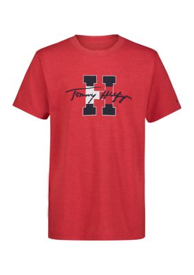 Tommy Hilfiger Boys 8-20 Short Sleeve Court Logo T-Shirt - 12/14 / White