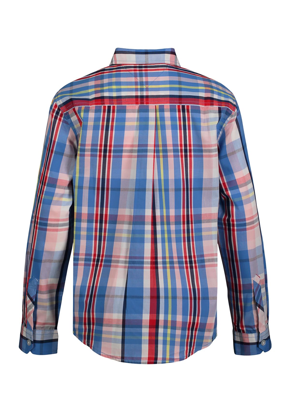 Boys 8-20 Multicolor Plaid Button Down Shirt