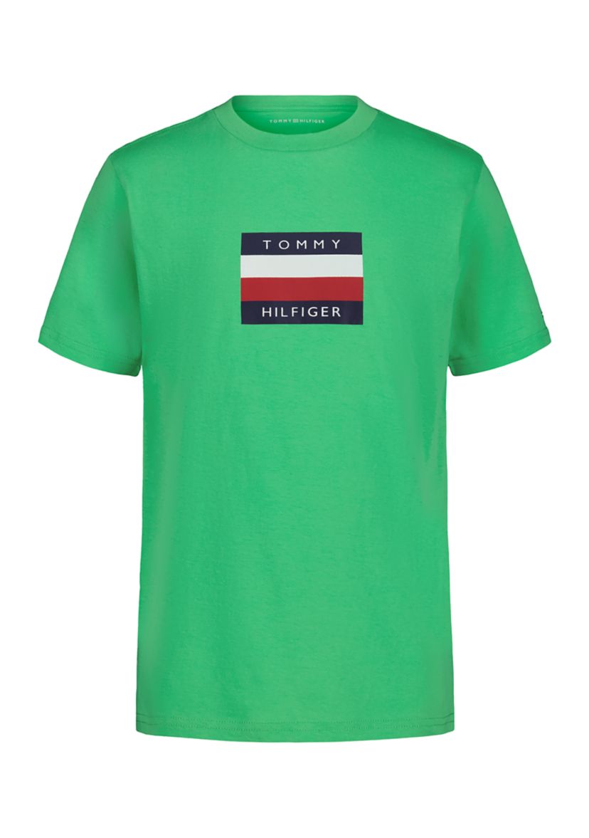 Boys 8-20 Signature Chest Flag Logo T-Shirt