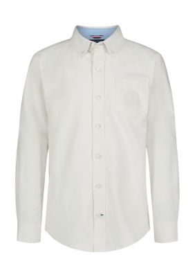 Tommy Hilfiger Boys 8-20 Solid Oxford Shirt, White
