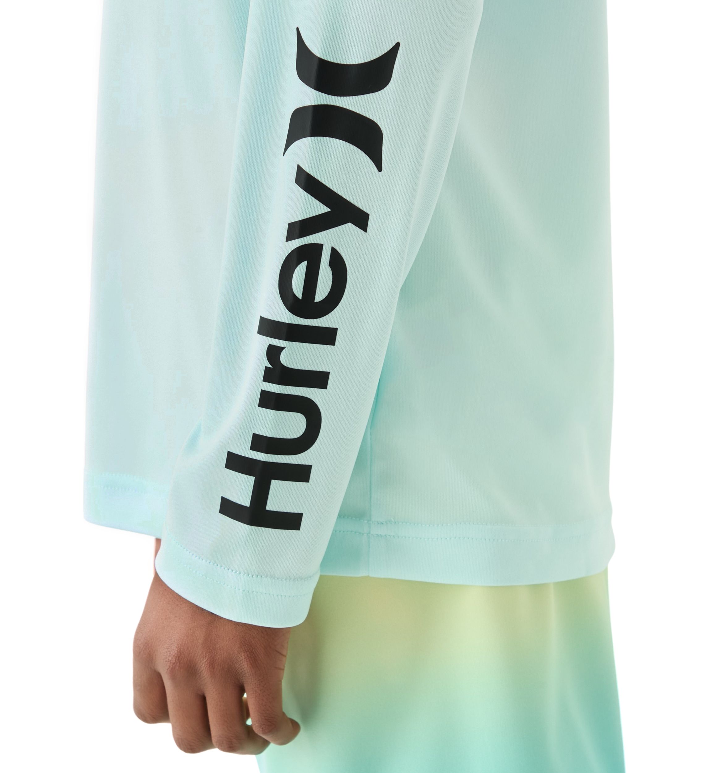 Boys 8-20 Heathered UPF Long Sleeve Swim T-Shirt