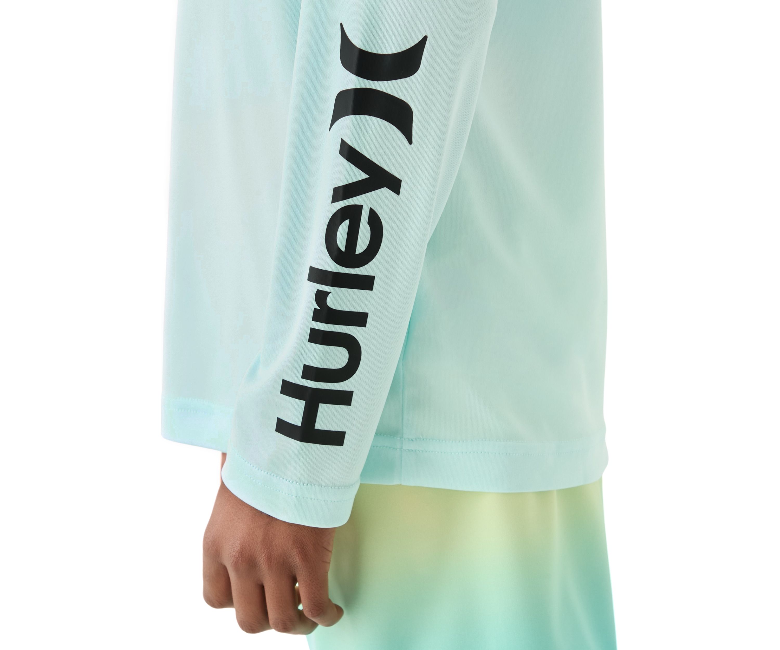 Boys 8-20 Heathered UPF Long Sleeve Swim T-Shirt