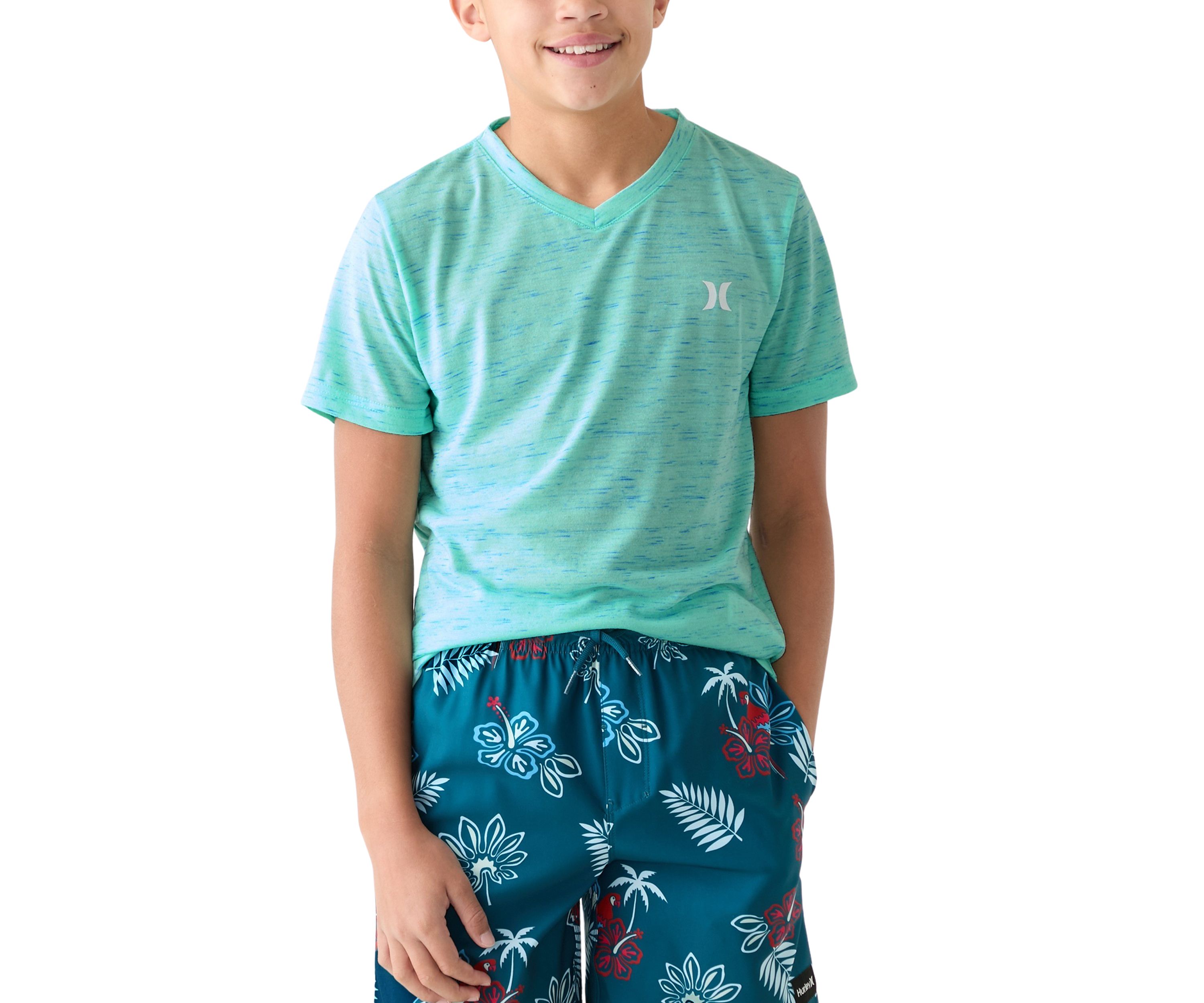 Boys 8-20 V-Neck Cloud Slub Knit T-Shirt