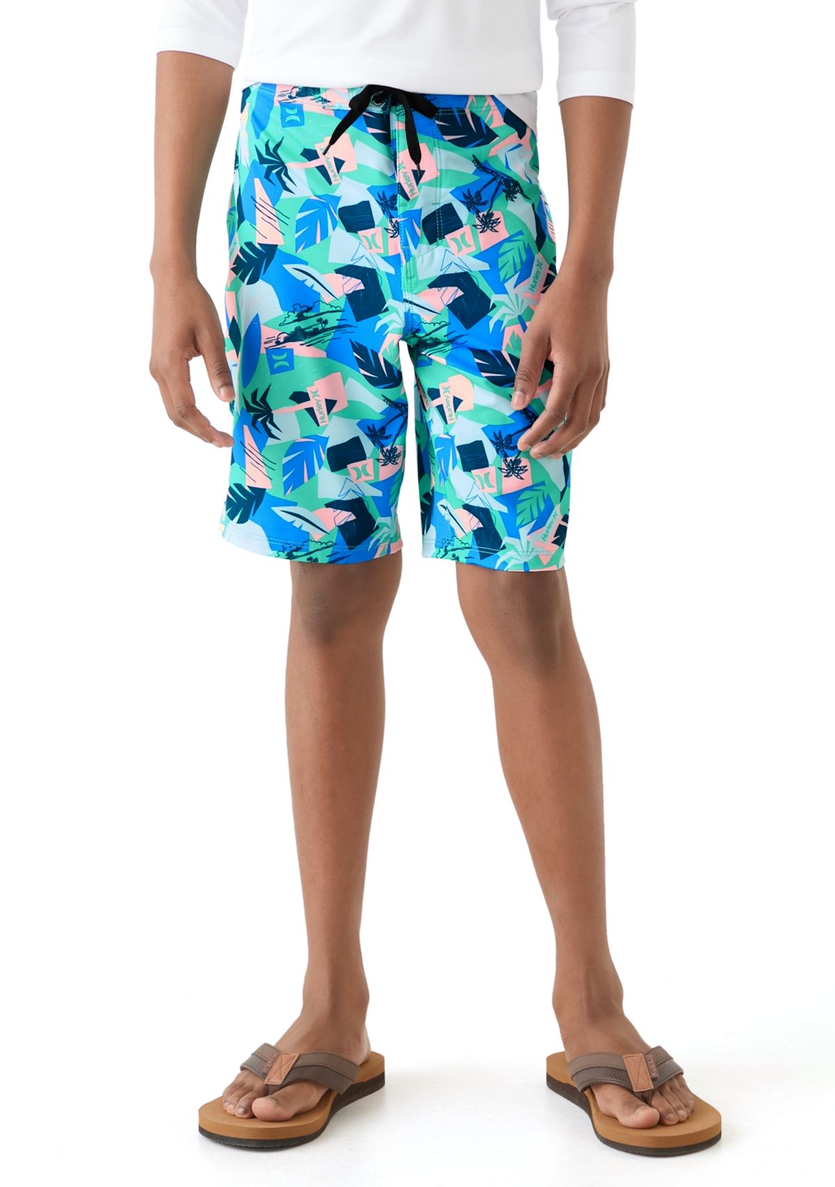 Boys 8-20 Retro Resort Swim Board Shorts 
