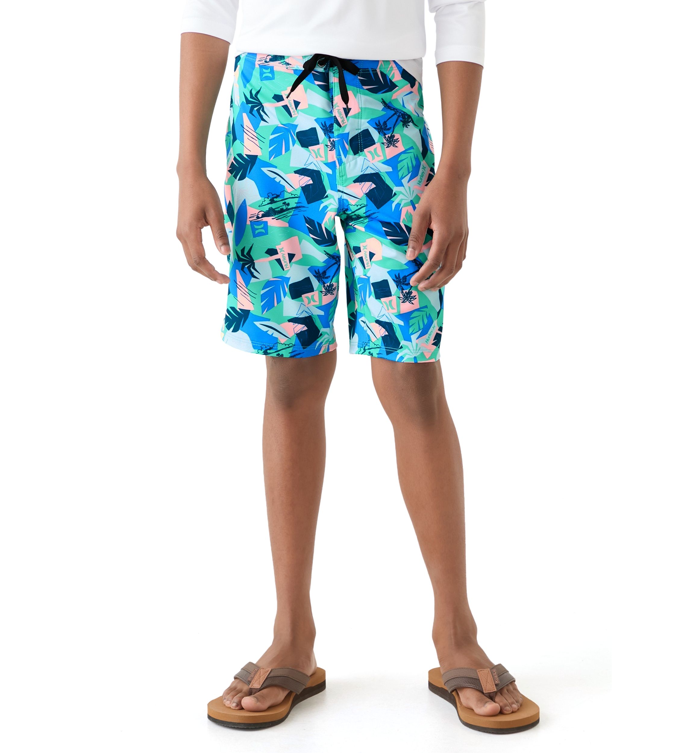 Boys 8-20 Retro Resort Swim Board Shorts 