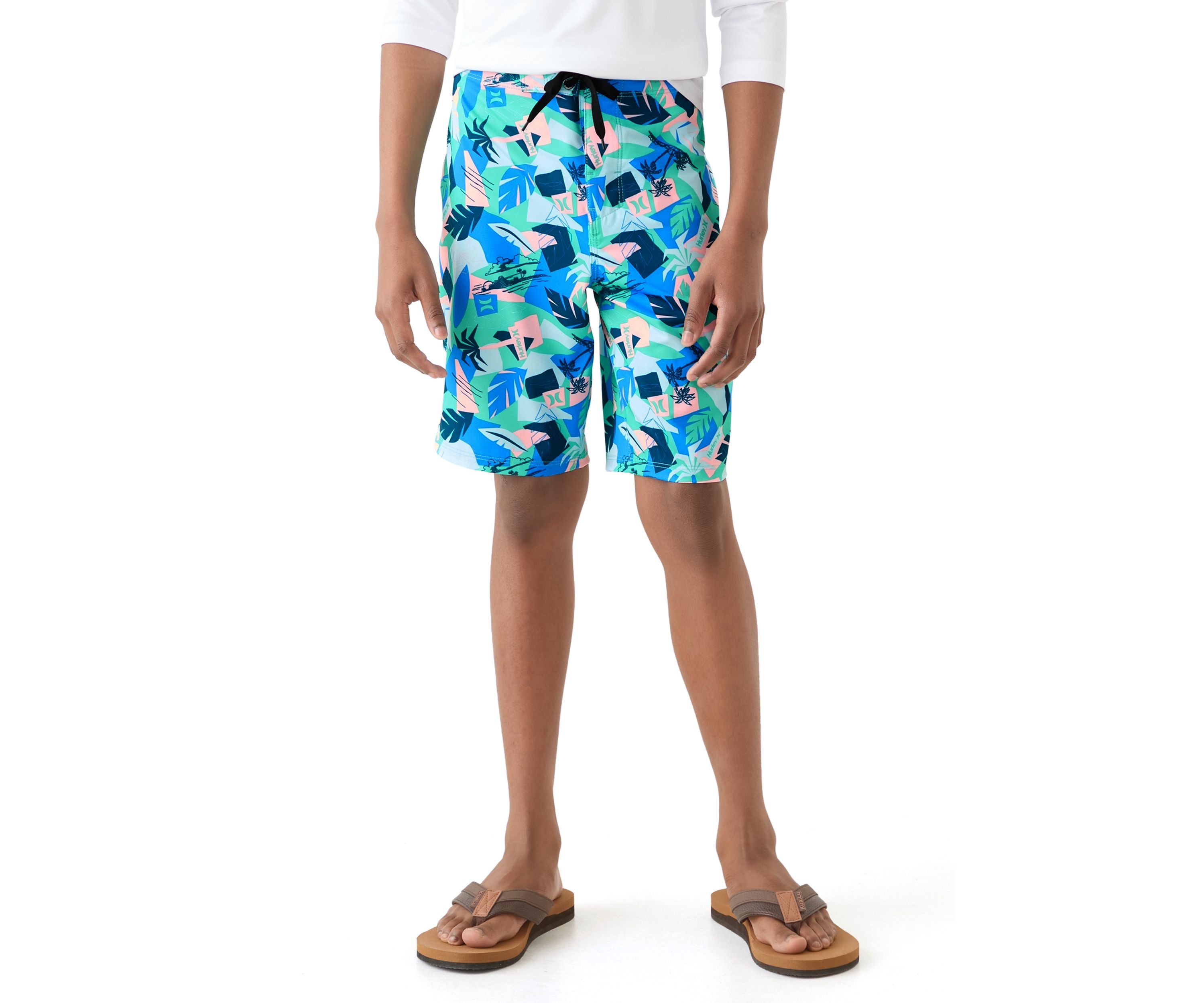 Boys 8-20 Retro Resort Swim Board Shorts 