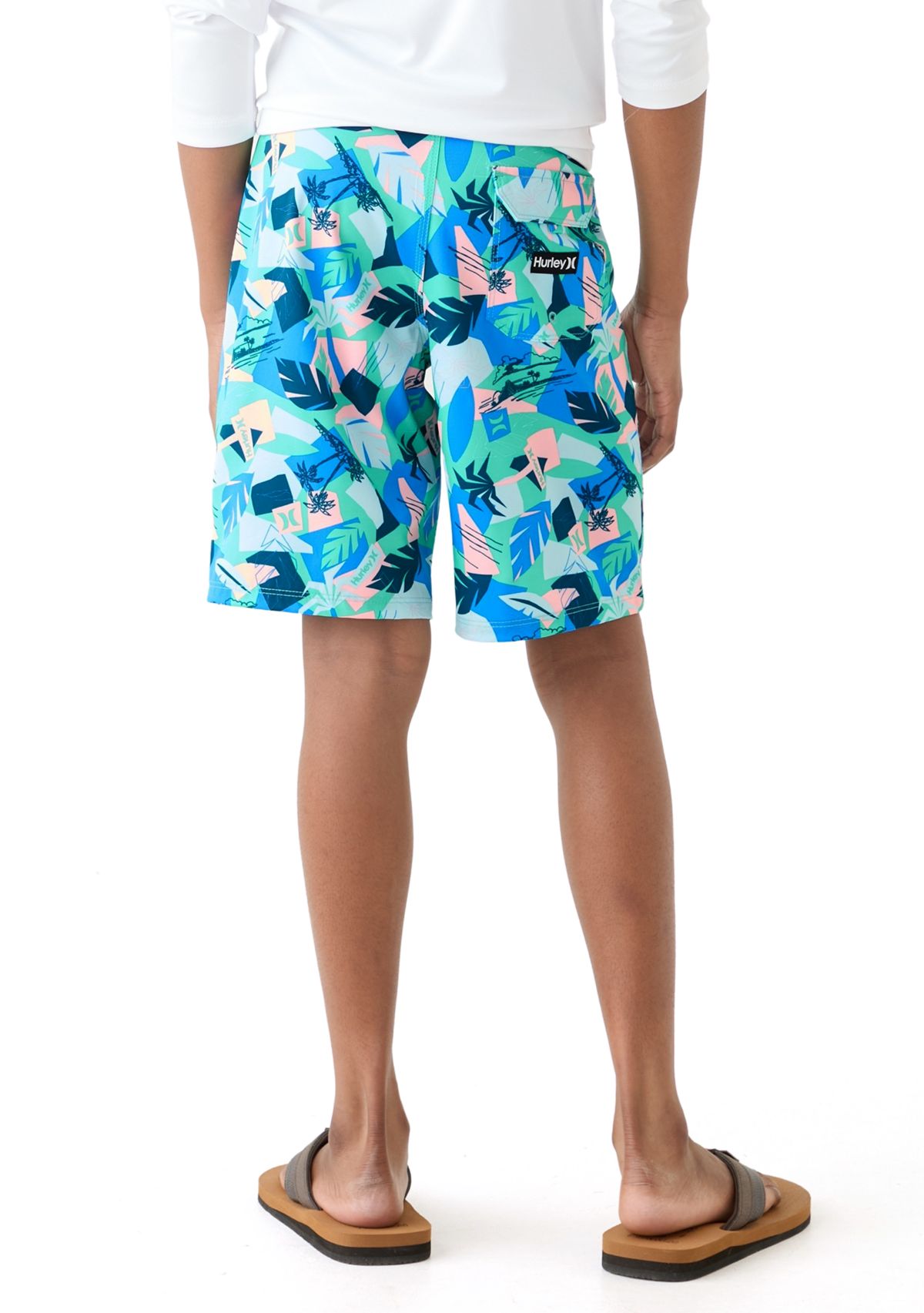 Boys 8-20 Retro Resort Swim Board Shorts 