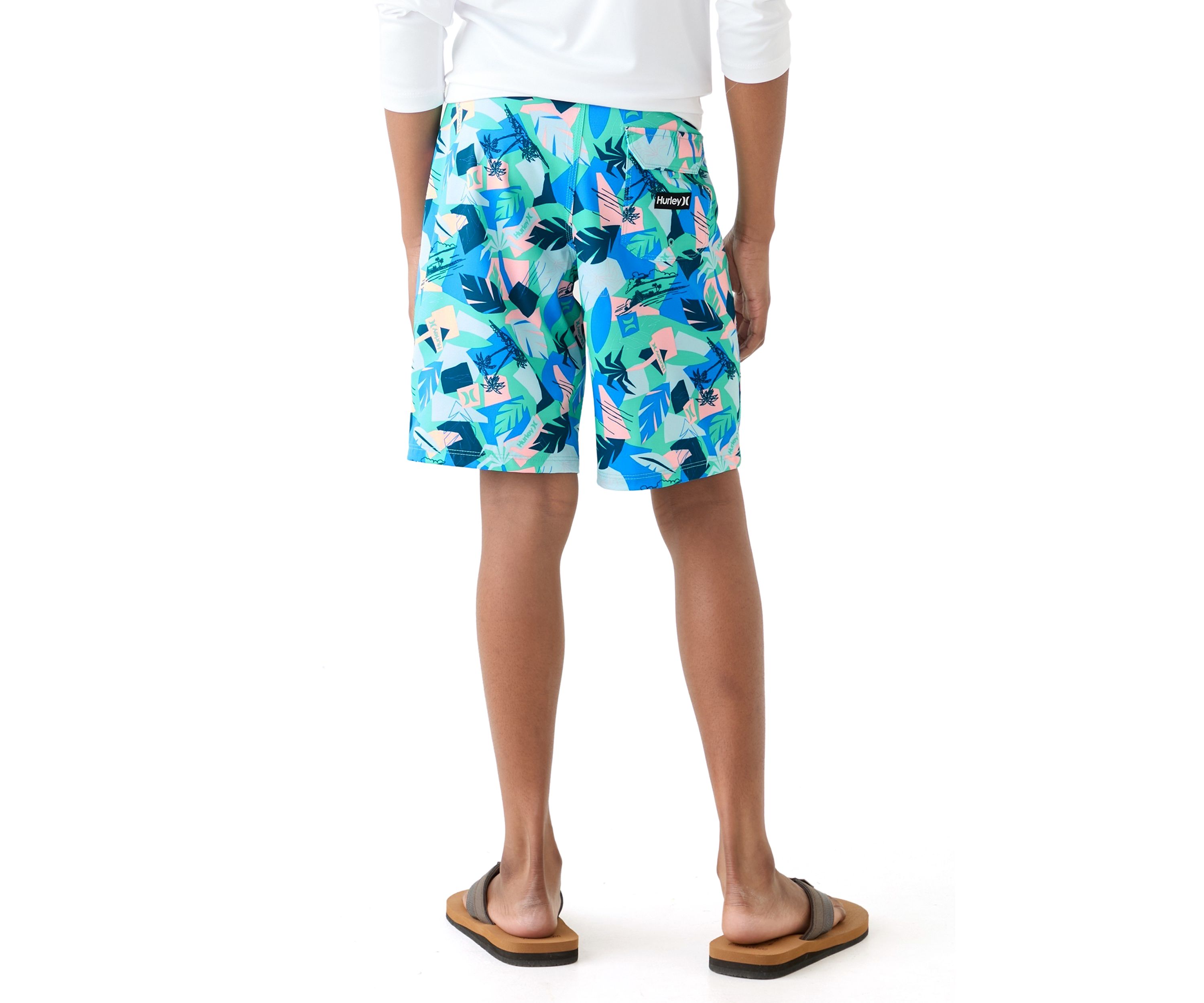 Boys 8-20 Retro Resort Swim Board Shorts 