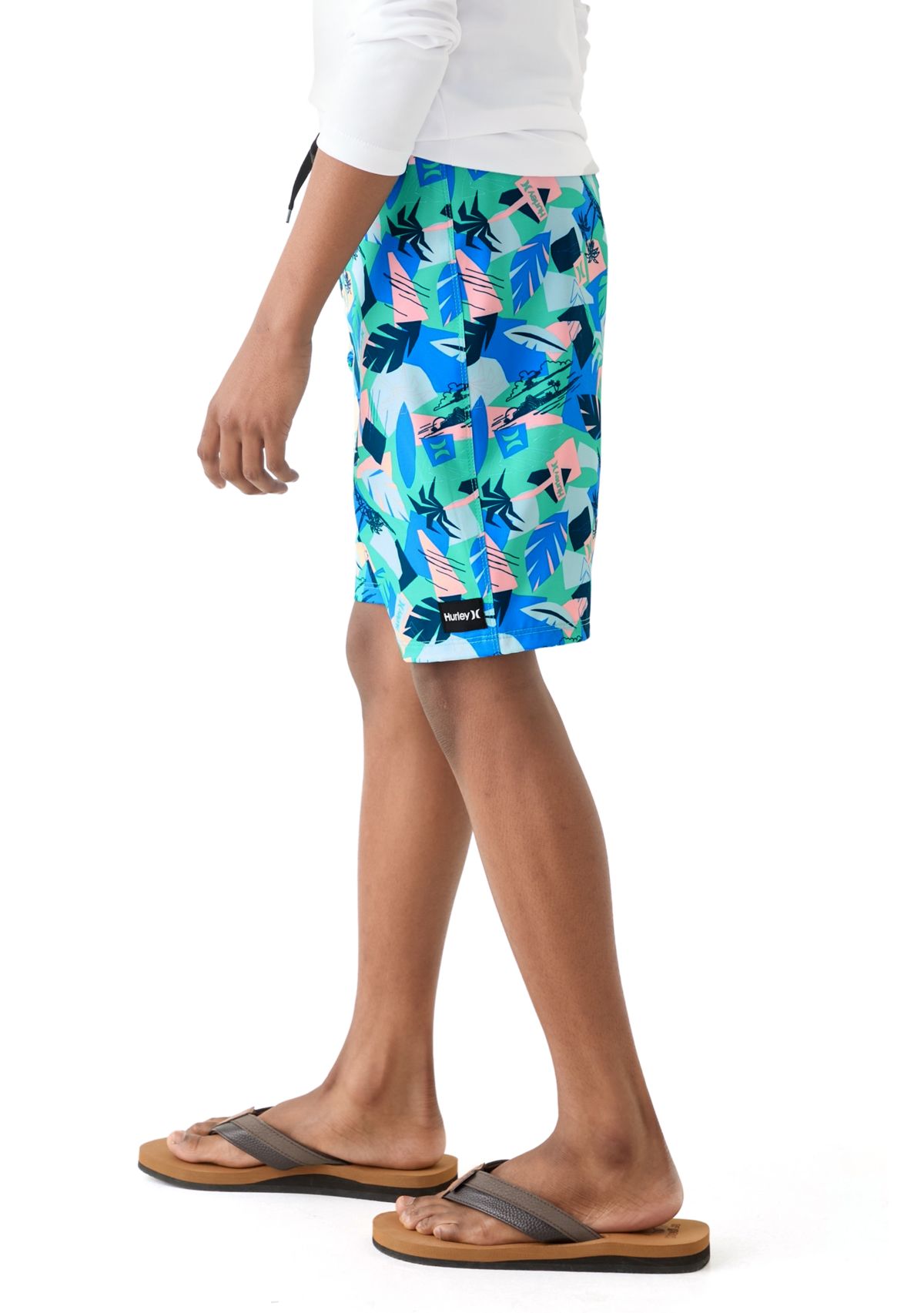 Boys 8-20 Retro Resort Swim Board Shorts 