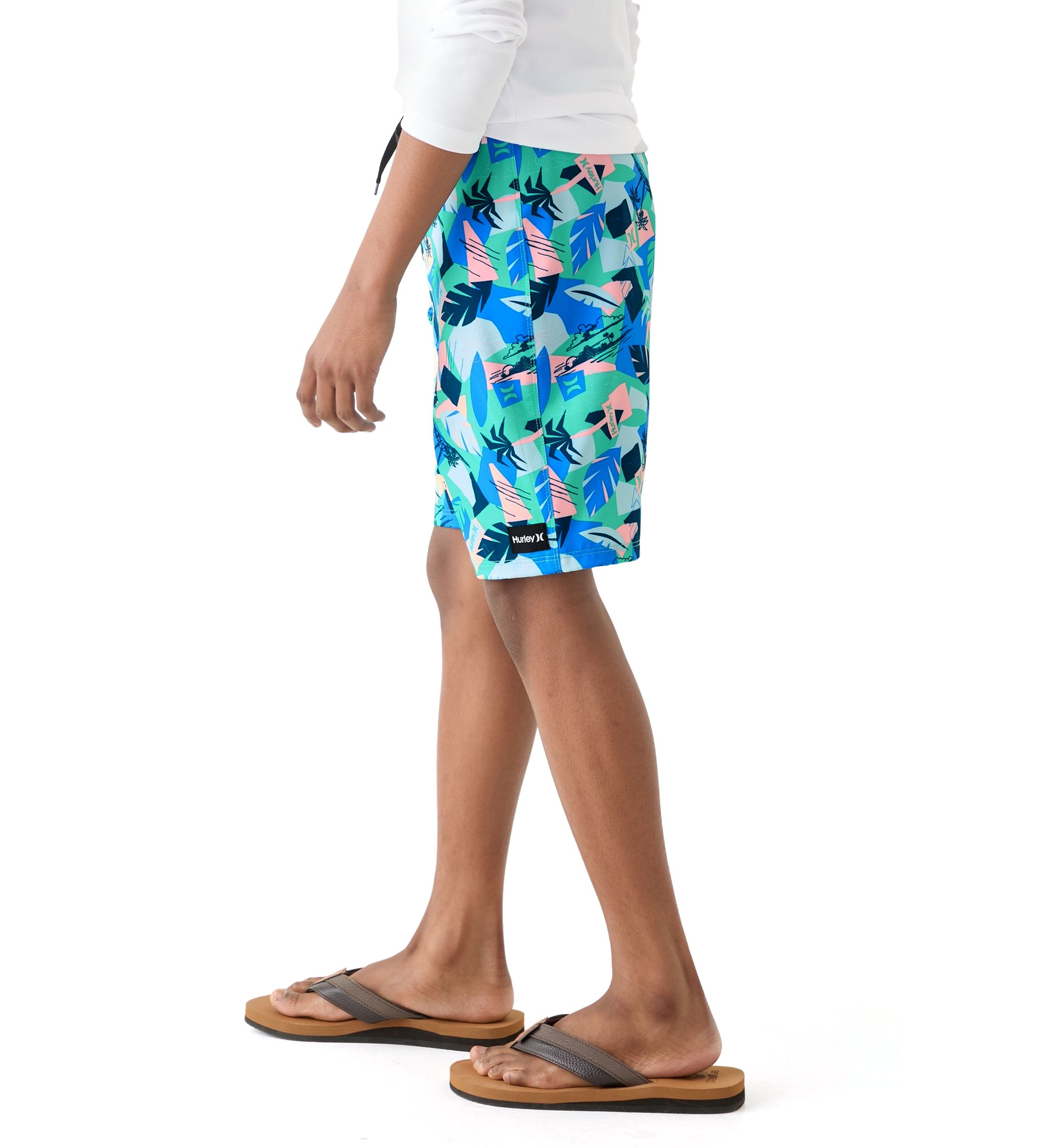 Boys 8-20 Retro Resort Swim Board Shorts 