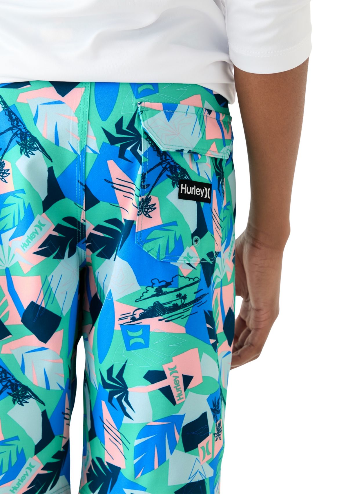 Boys 8-20 Retro Resort Swim Board Shorts 