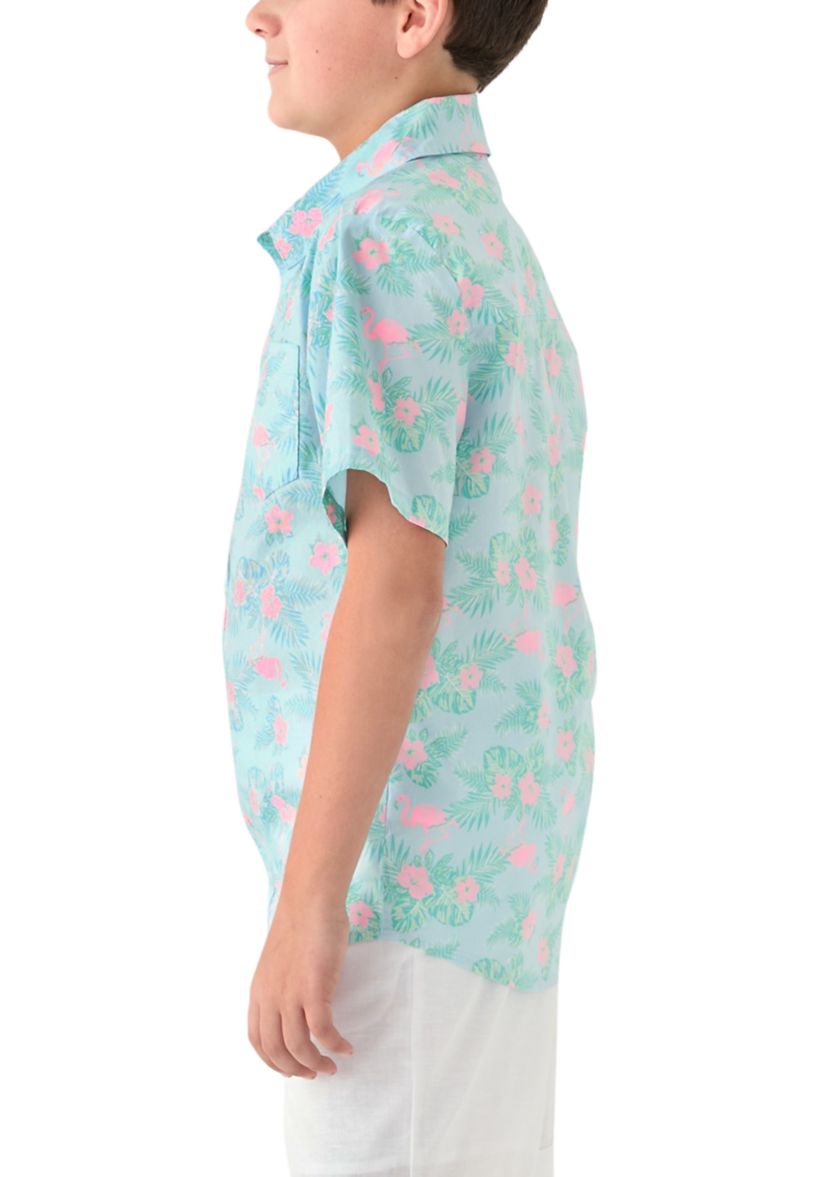 Boys 8-20 Printed Woven Shirt