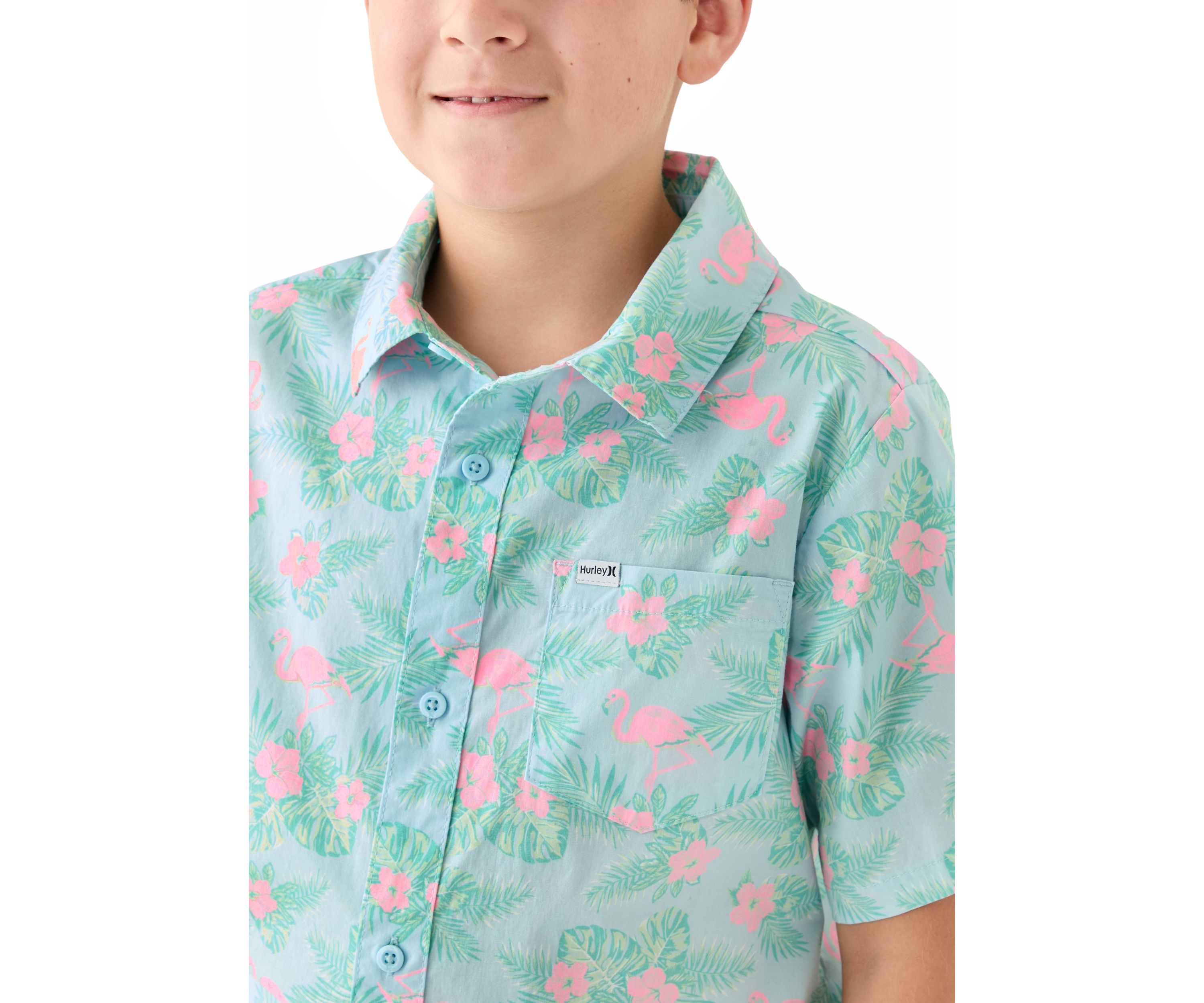 Boys 8-20 Printed Woven Shirt
