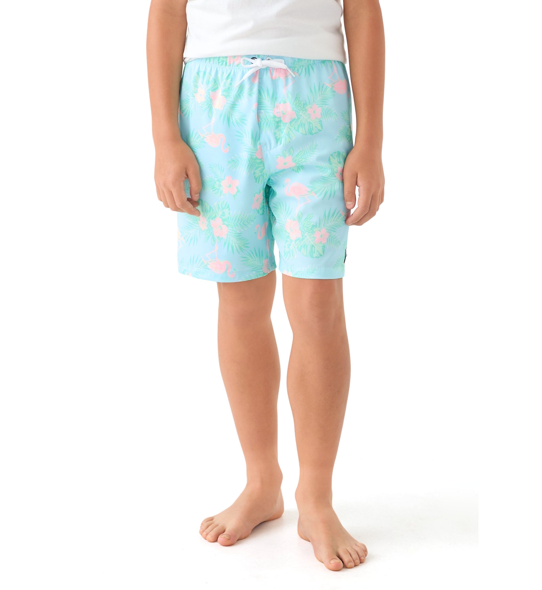 Boys 8-20 Tropical Printed Swim Trunks