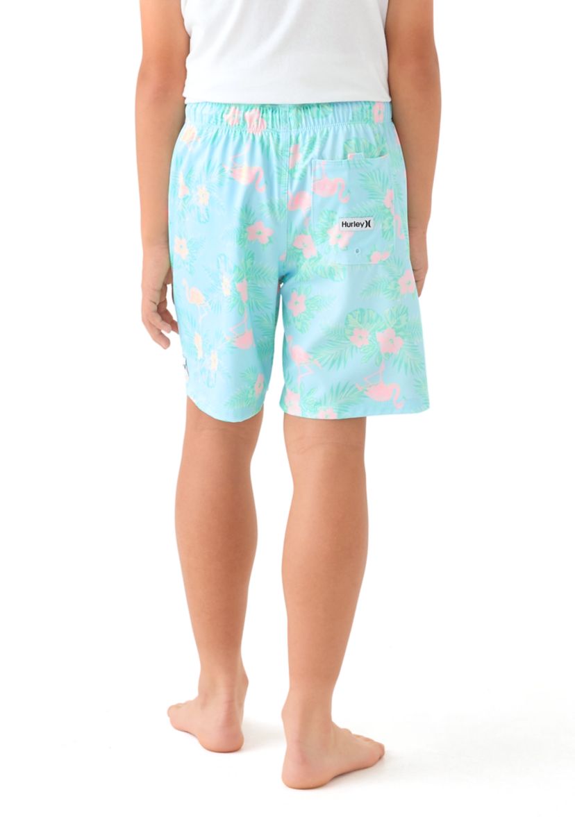 Boys 8-20 Tropical Printed Swim Trunks