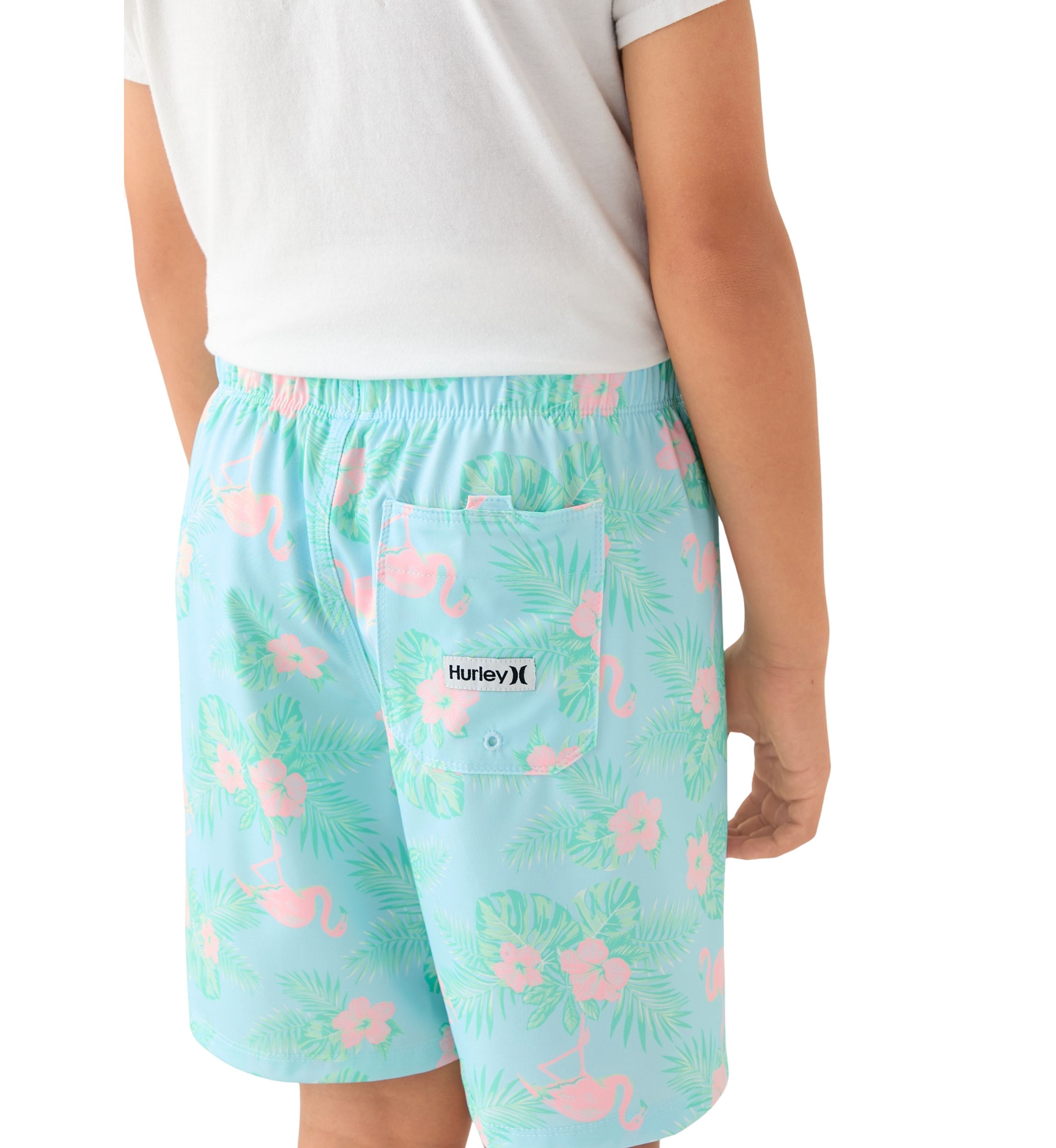 Boys 8-20 Tropical Printed Swim Trunks