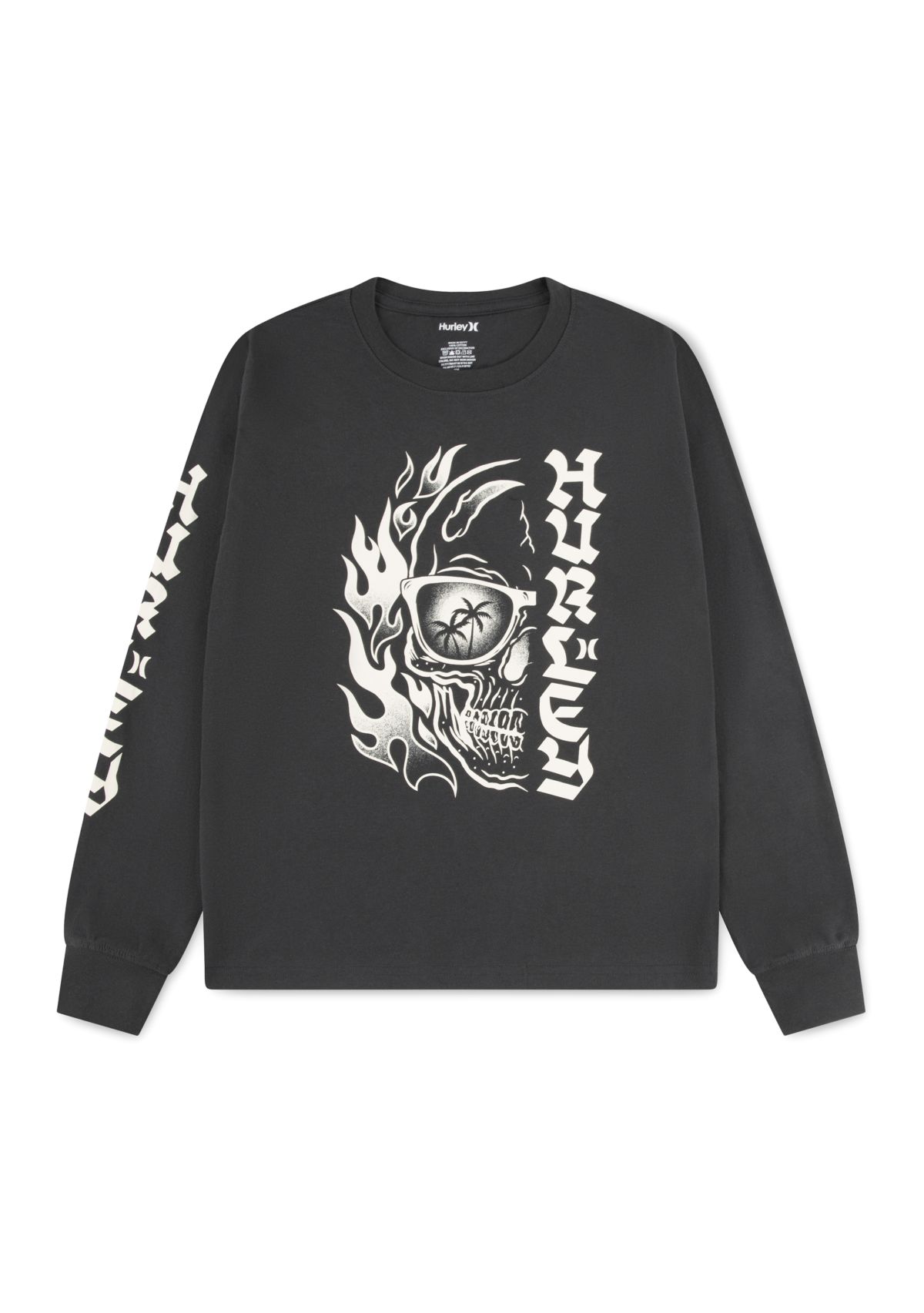 Boys 8-20 Skull Split Long Sleeve Shirt