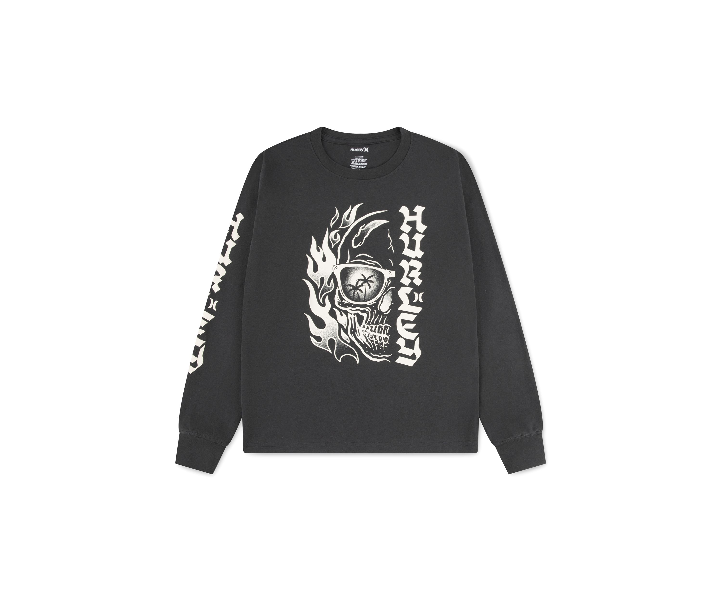 Boys 8-20 Skull Split Long Sleeve Shirt