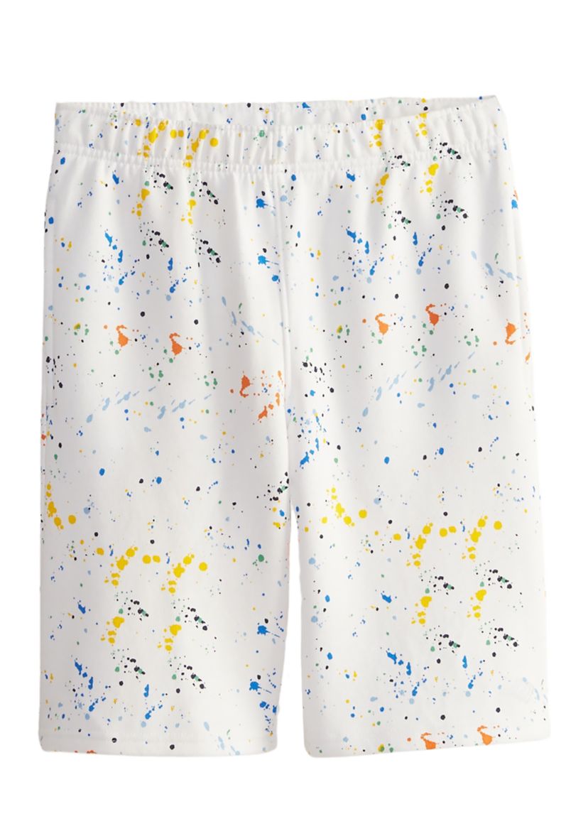 Boys 8-20 Printed Fleece Shorts