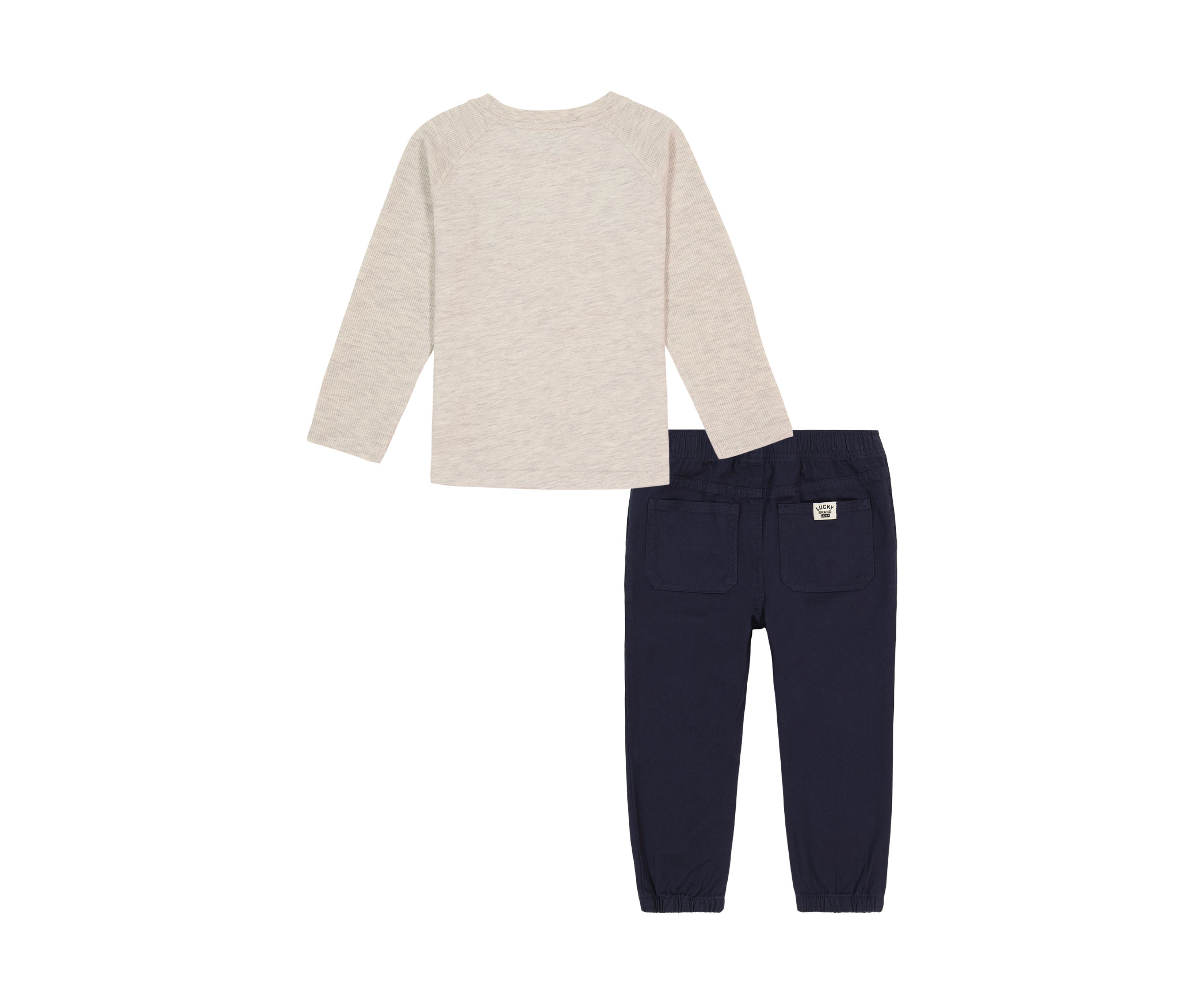 Boys 4-7 Knit Woven T-Shirt and Pants Set