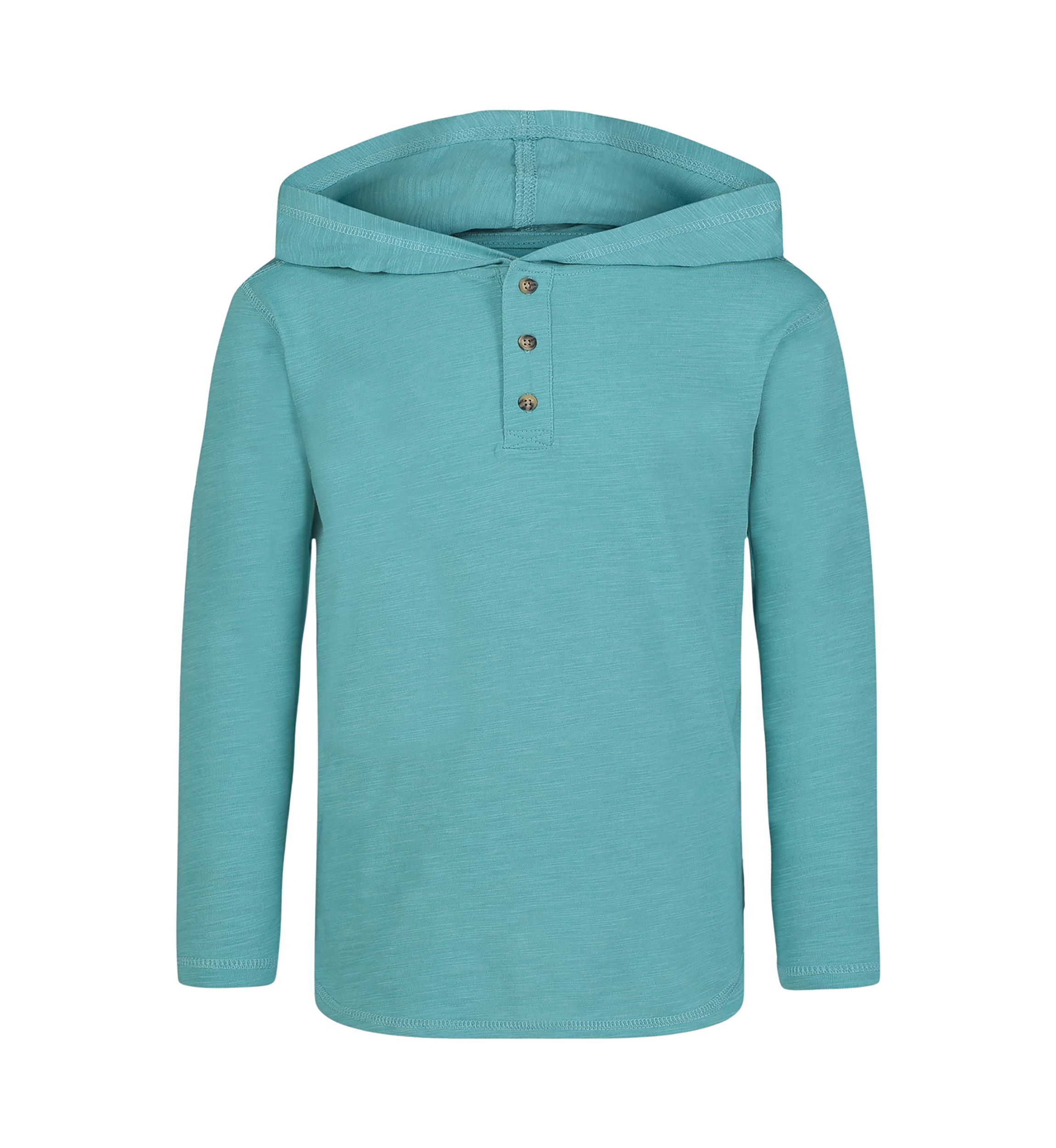Boys 8-20 Button Up Hooded T-Shirt