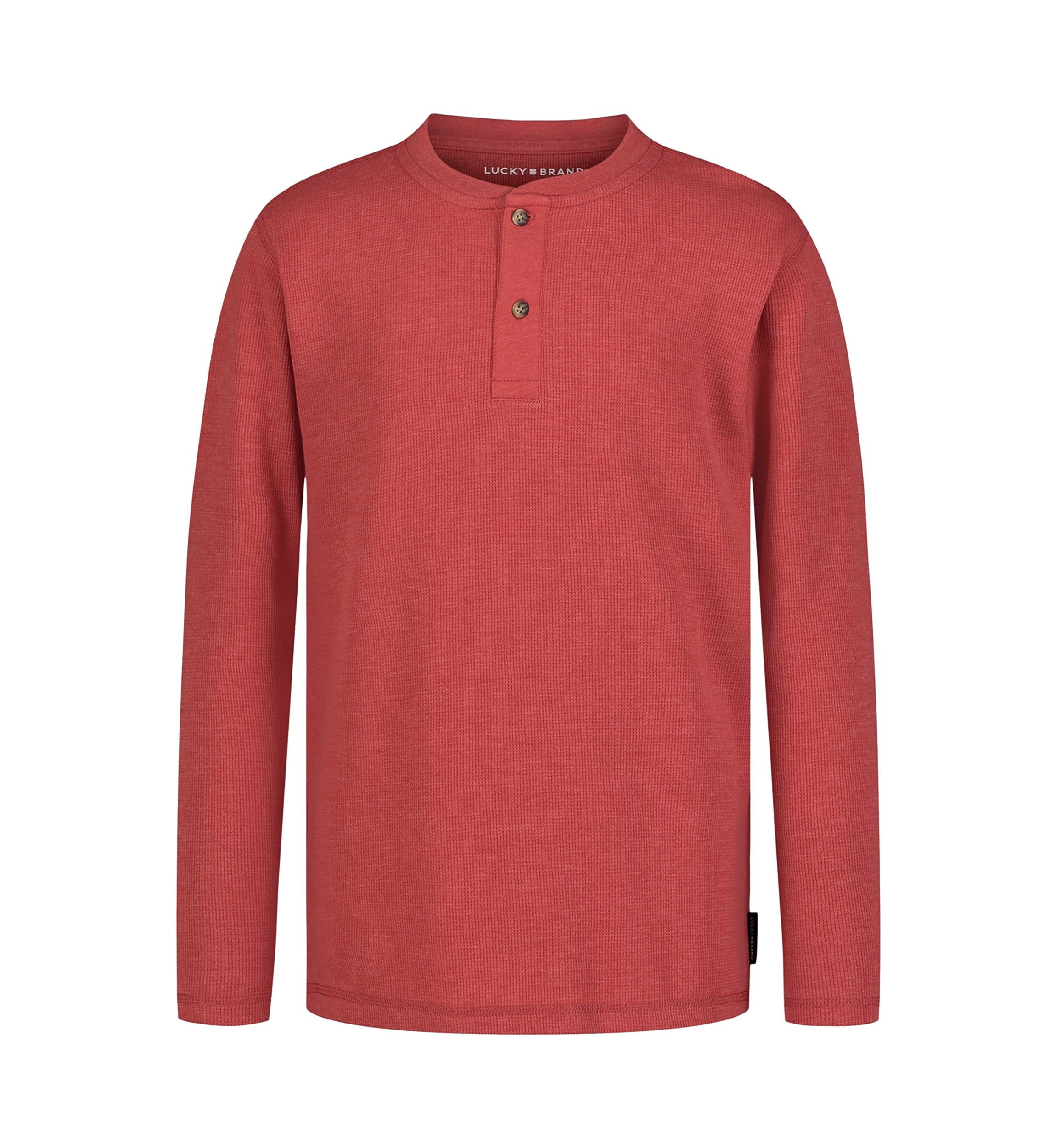 Boys 8-20 Textured Henley T-Shirt