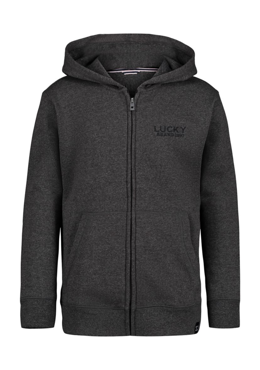 Boys 8-20 Vintage Zip Front Hoodie