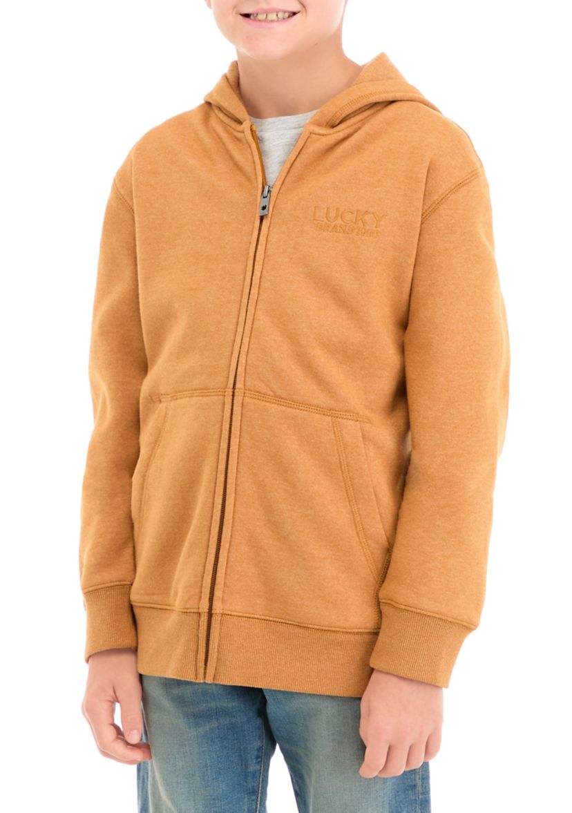 Boys 8-20 Vintage Zip Front Hoodie