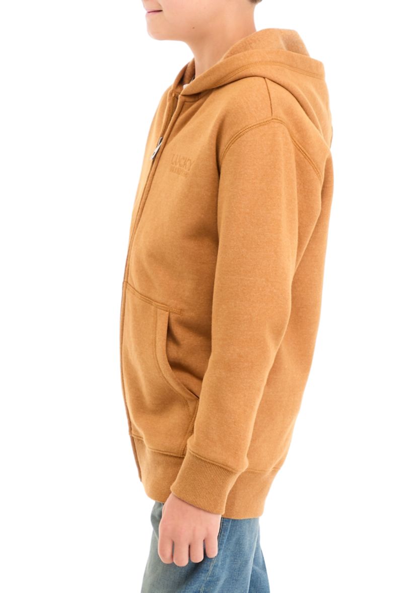 Boys 8-20 Vintage Zip Front Hoodie