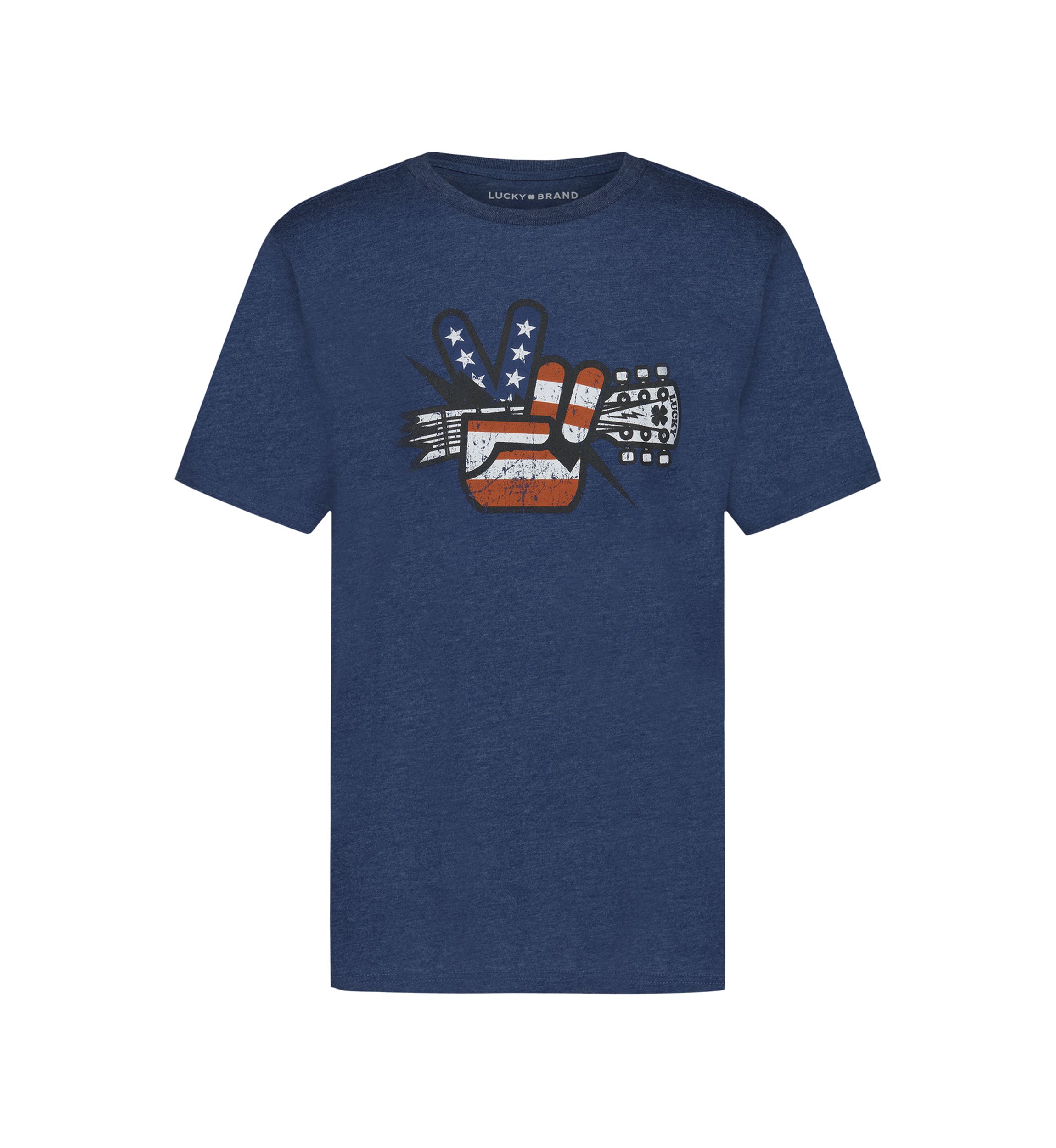 Boys 8-20 Victory Flag Guitar Graphic T-Shirt 
