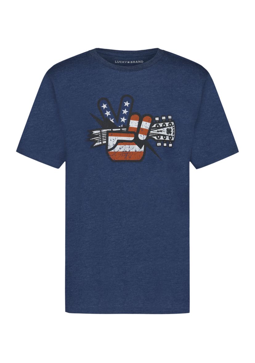 Boys 8-20 Victory Flag Guitar Graphic T-Shirt 