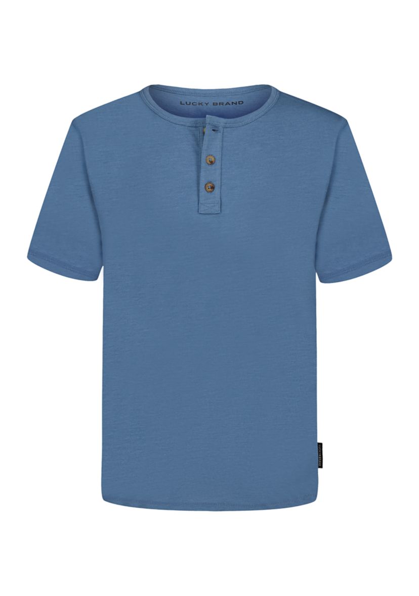 Boys 8-20 Short Sleeve Henley T-Shirt