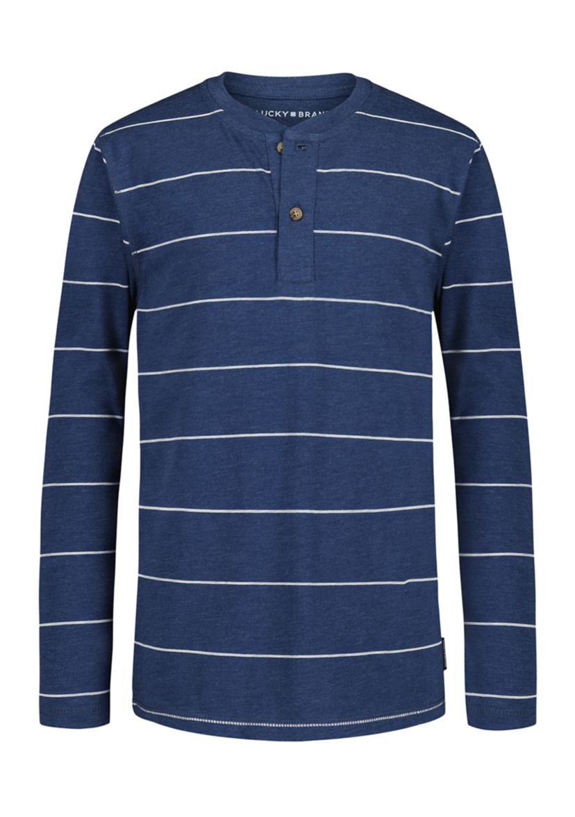 Boys 8-20 Long Sleeve Henley Shirt 