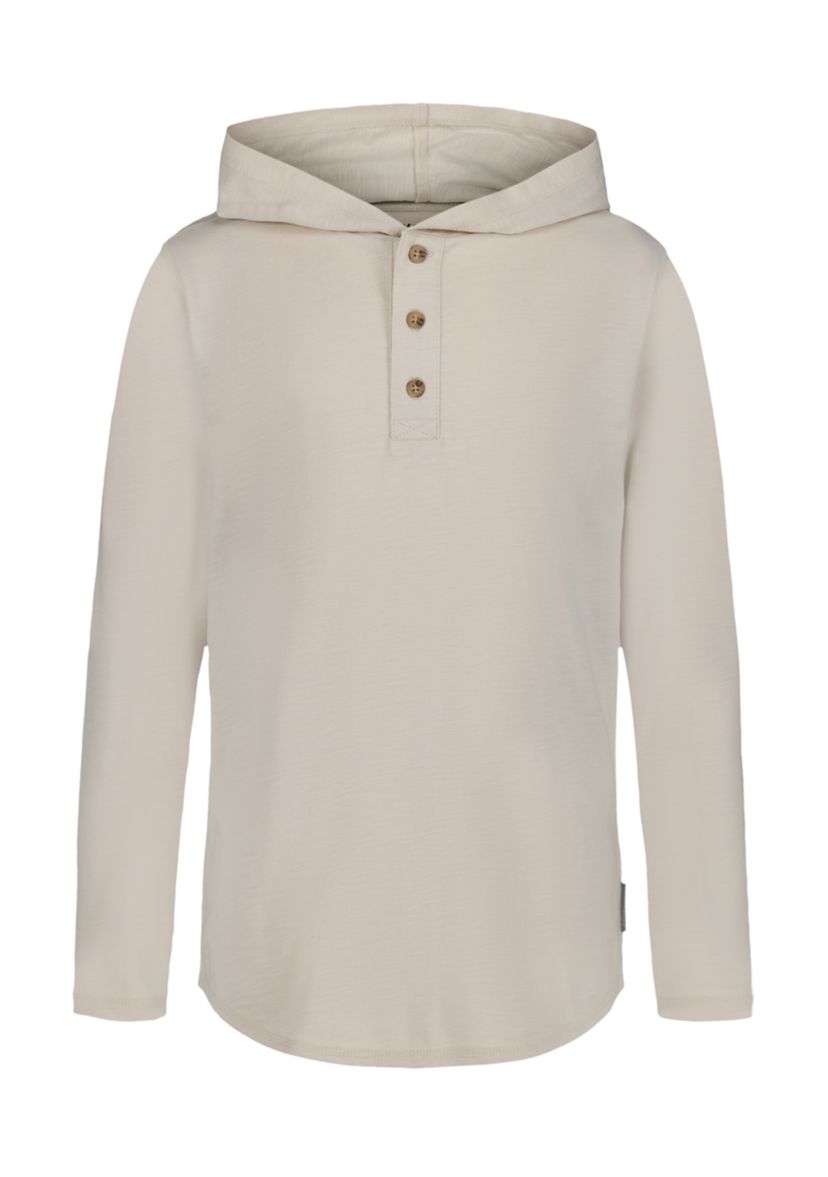 Boys 8-20 Slub Hooded Henley Shirt 