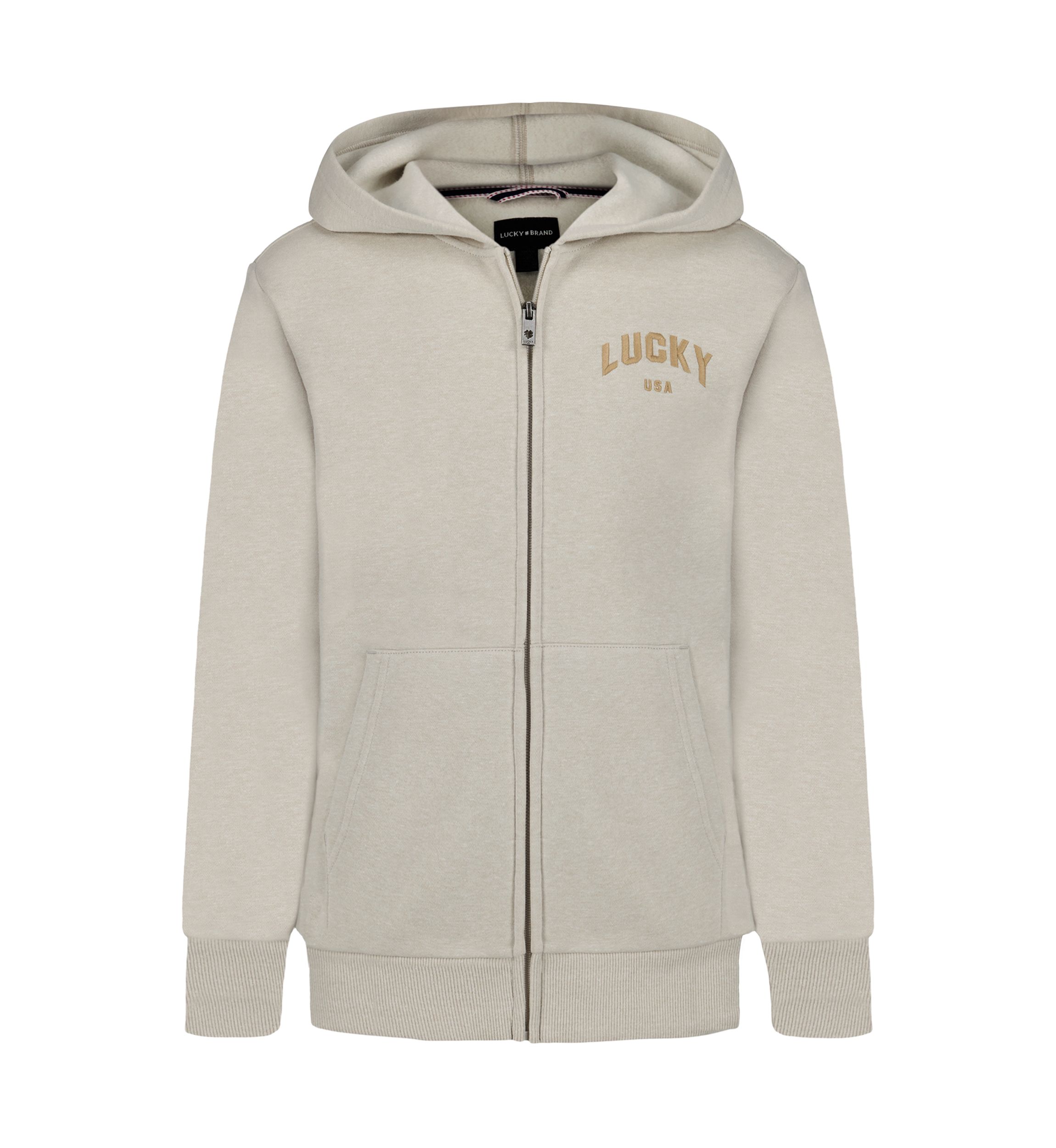 Boys 8-20 Vintage Zip Front Hoodie