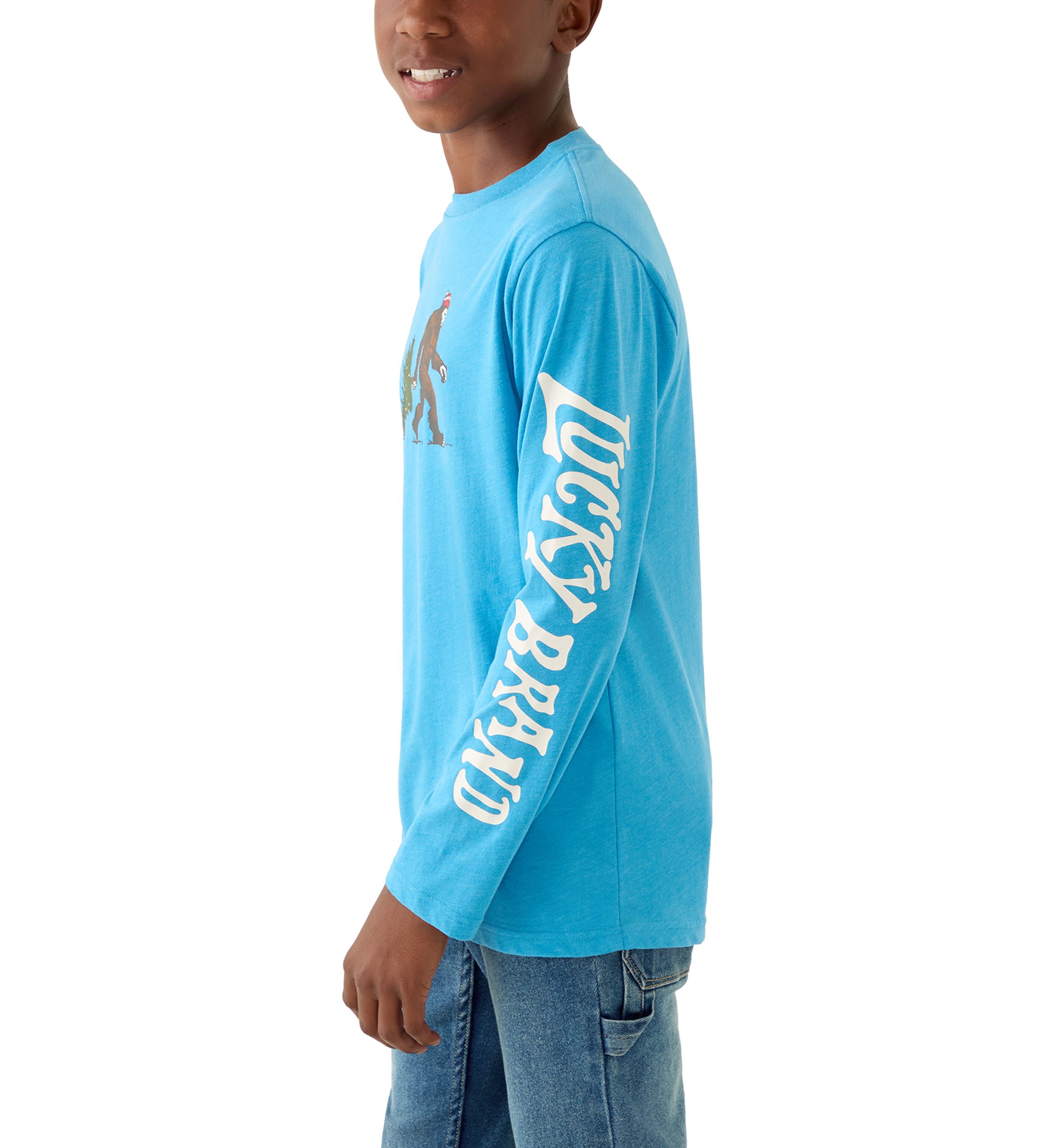 Boys 8-20 Big Foot Tree Long Sleeve T-Shirt