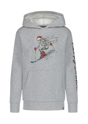 Lucky Brand Boys 8-20 Skelly Ski Hoodie, Grey